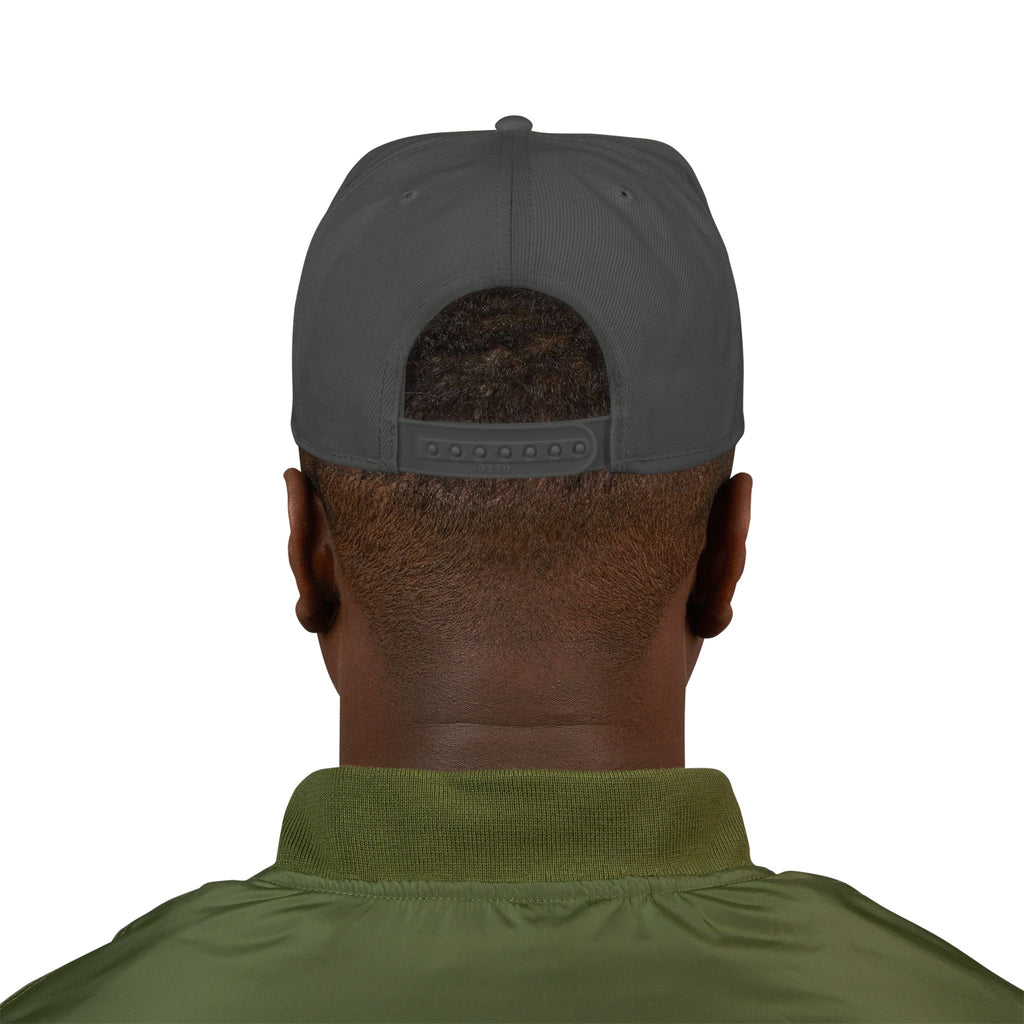 Snapback Hat - Camo Bear Embroidered Patch Cap