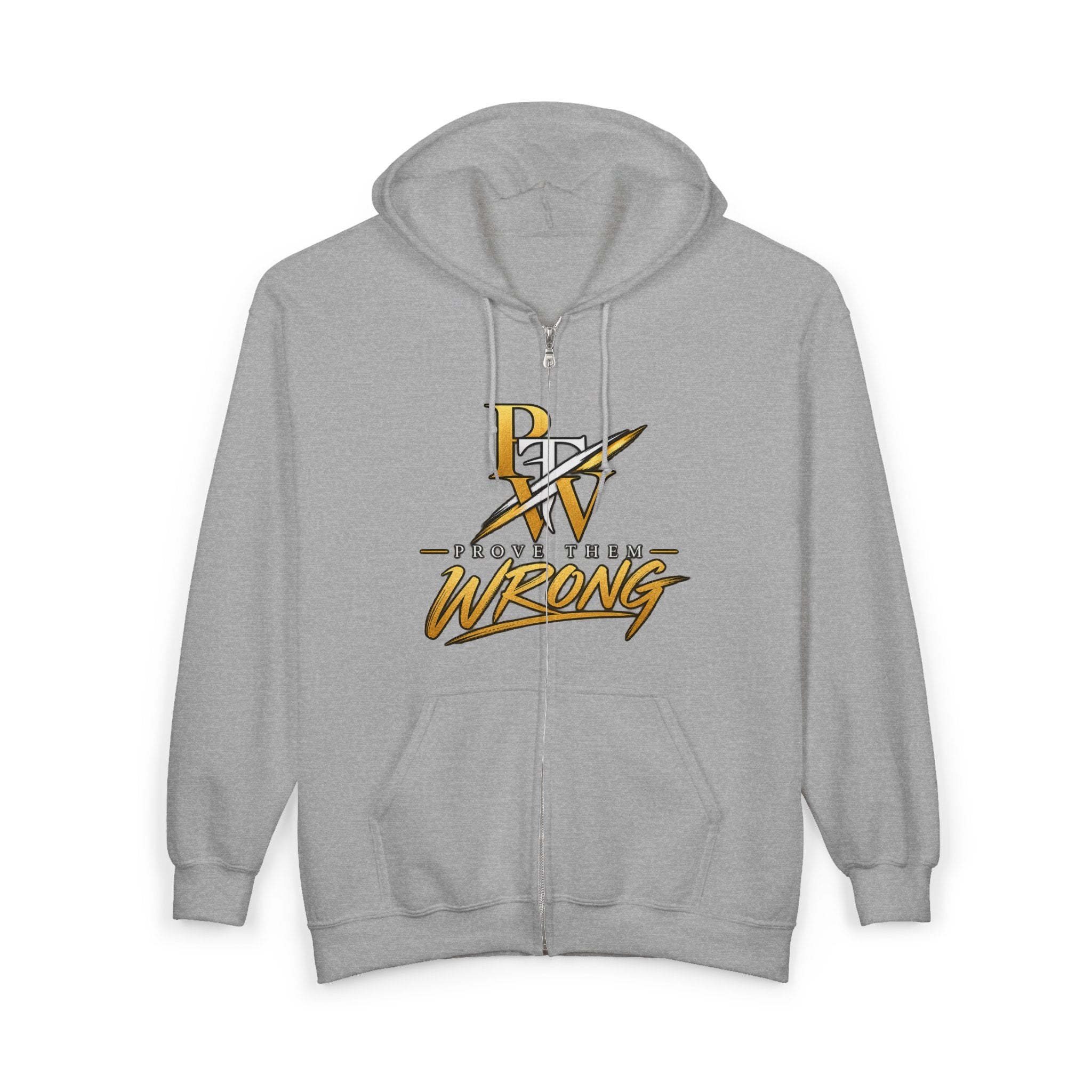 Elevate Don't Compete Full-Zip Hoodie — "Prove Them Wrong" Motivational Zip-Up