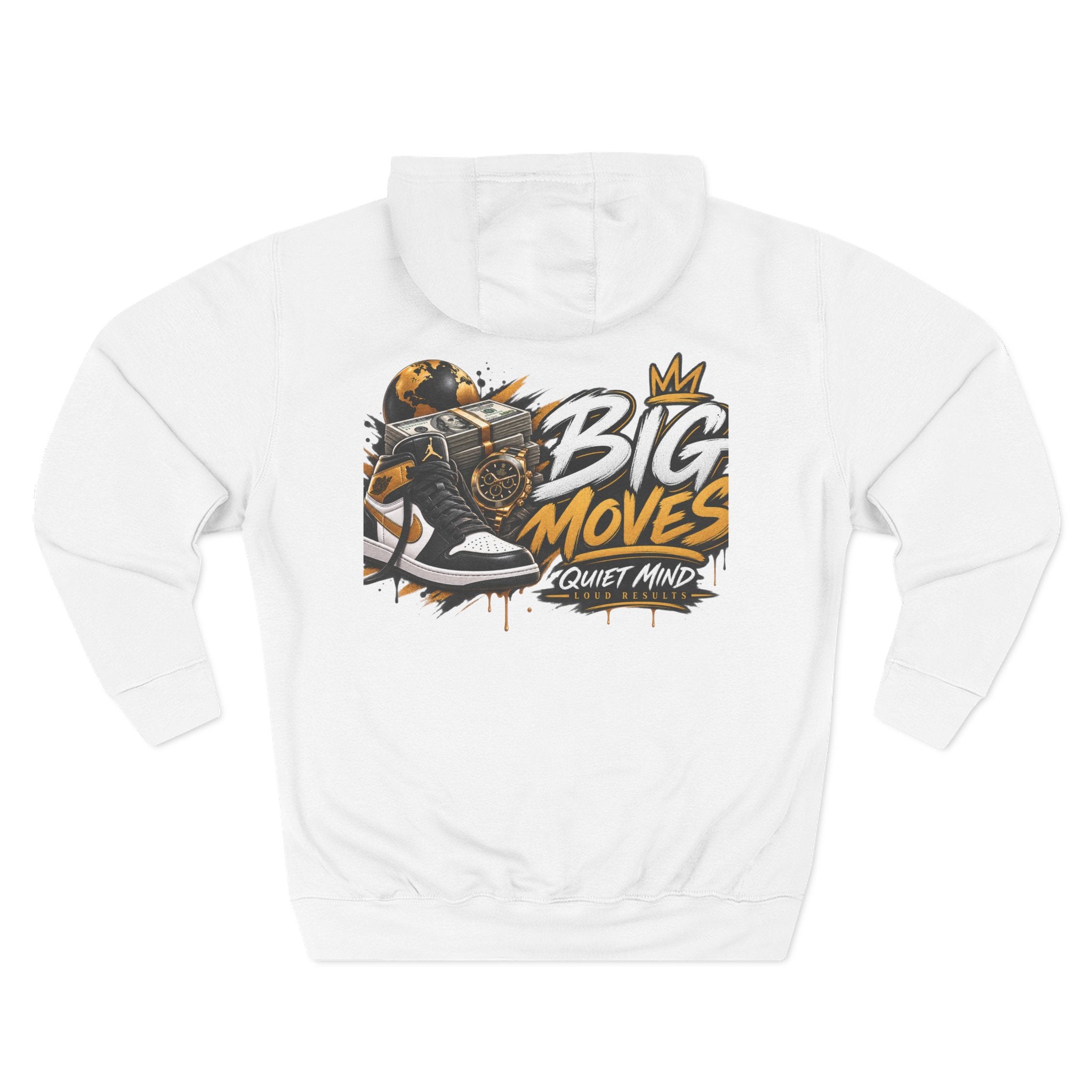 Big Moves Graphic Hoodie — 'Big Moves, Quiet Mind' Streetwear Pullover