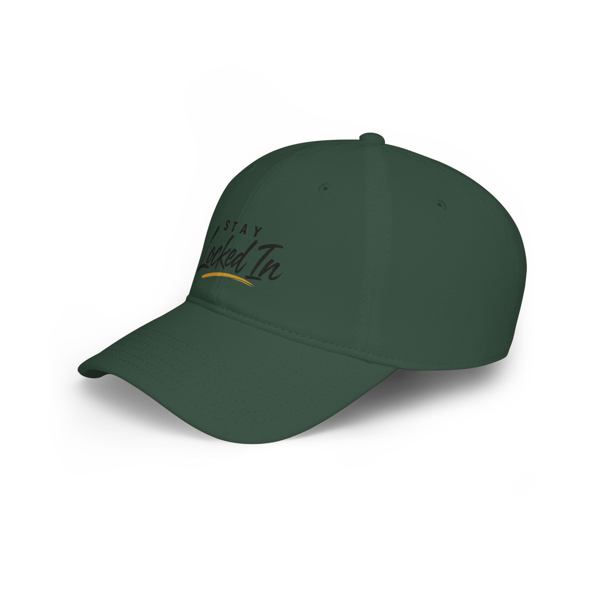 Stay Locked In Baseball Cap — Low Profile Red Dad Hat