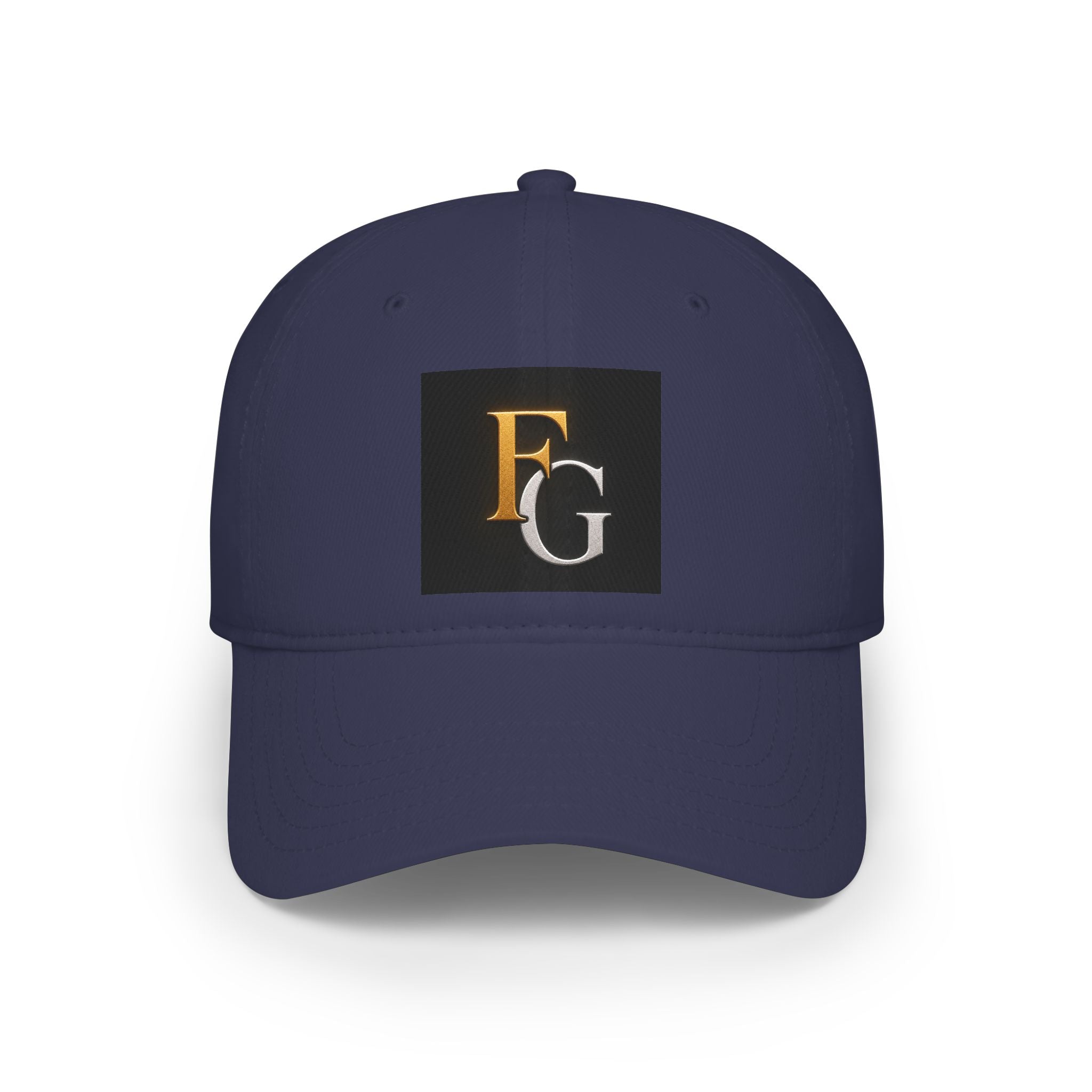 FG Monogram Low Profile Baseball Cap – Embroidered Gold & Silver Initials