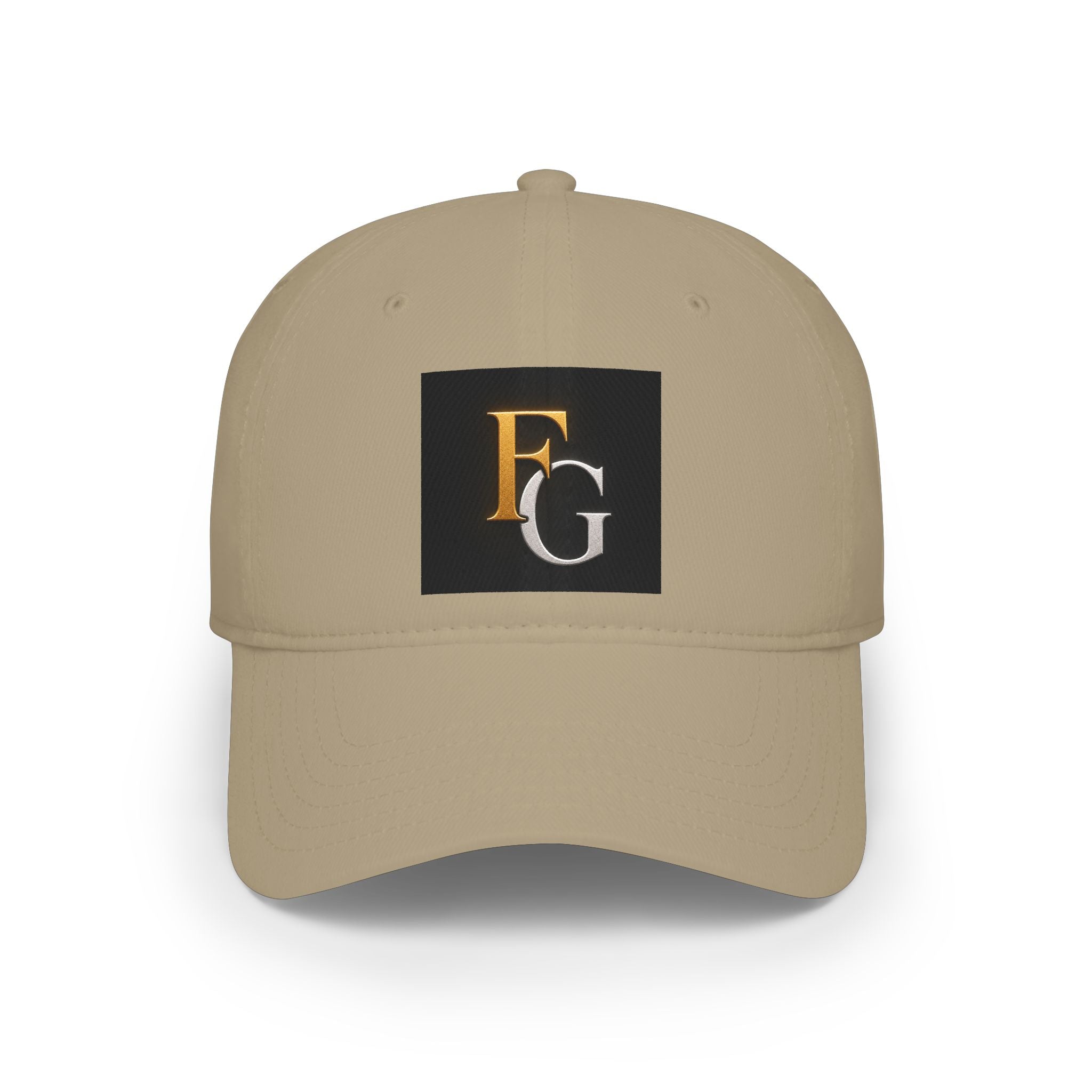 FG Monogram Low Profile Baseball Cap – Embroidered Gold & Silver Initials