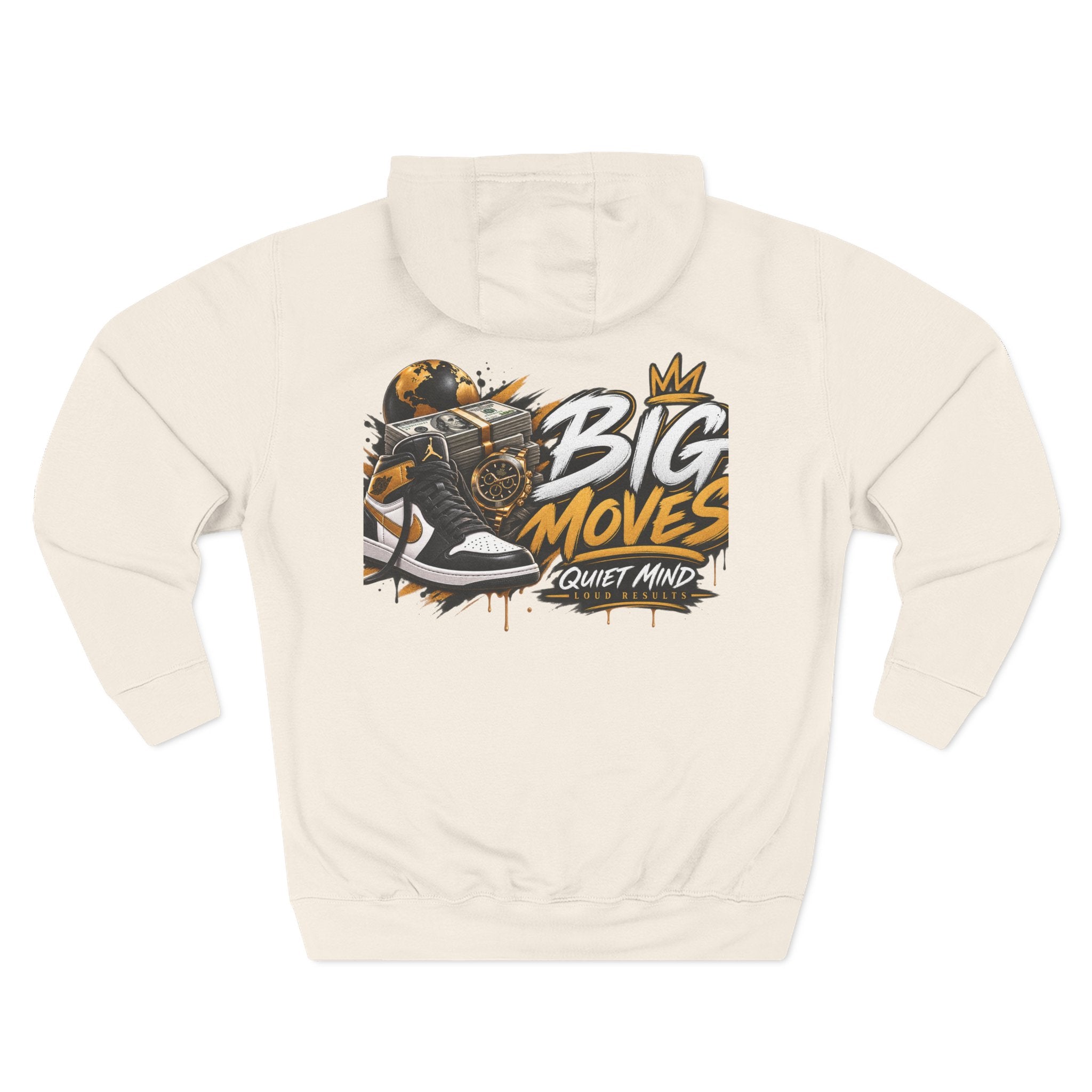 Big Moves Graphic Hoodie — 'Big Moves, Quiet Mind' Streetwear Pullover