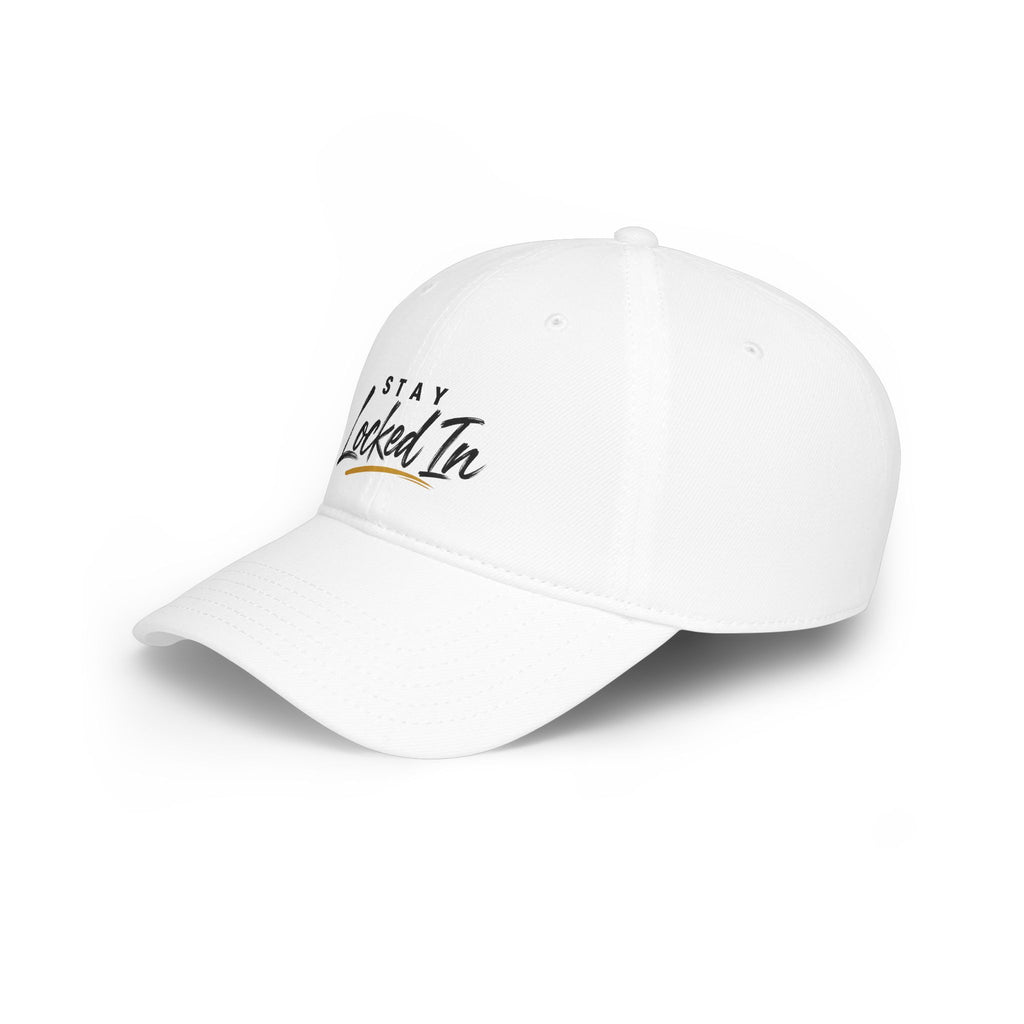 Stay Locked In Baseball Cap — Low Profile Red Dad Hat