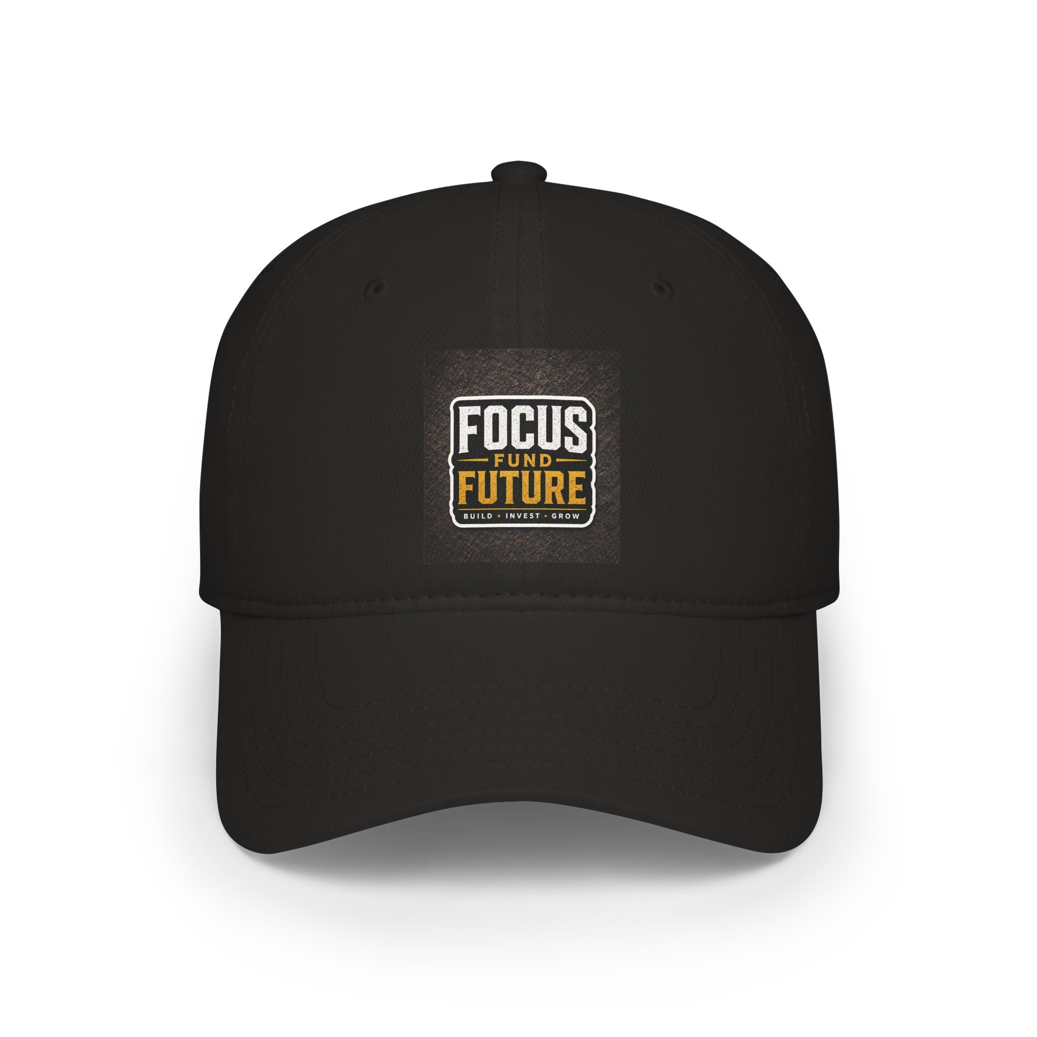 Low Profile Baseball Cap — "Focus and Future" Embroidered Patch Hat