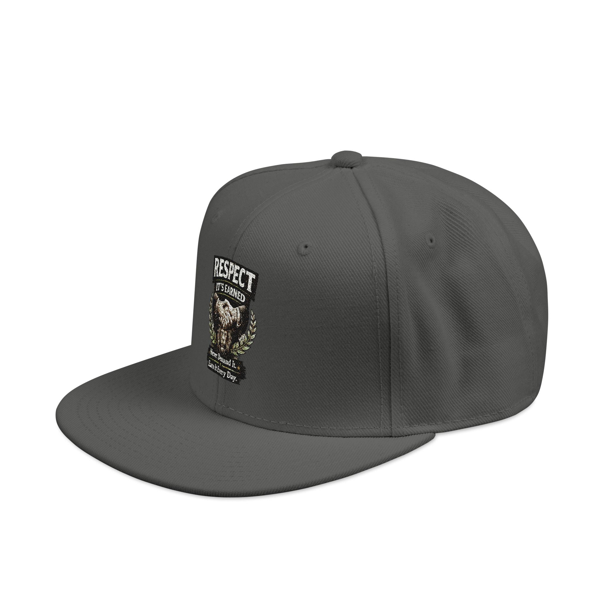 Snapback Hat - Camo Bear Embroidered Patch Cap