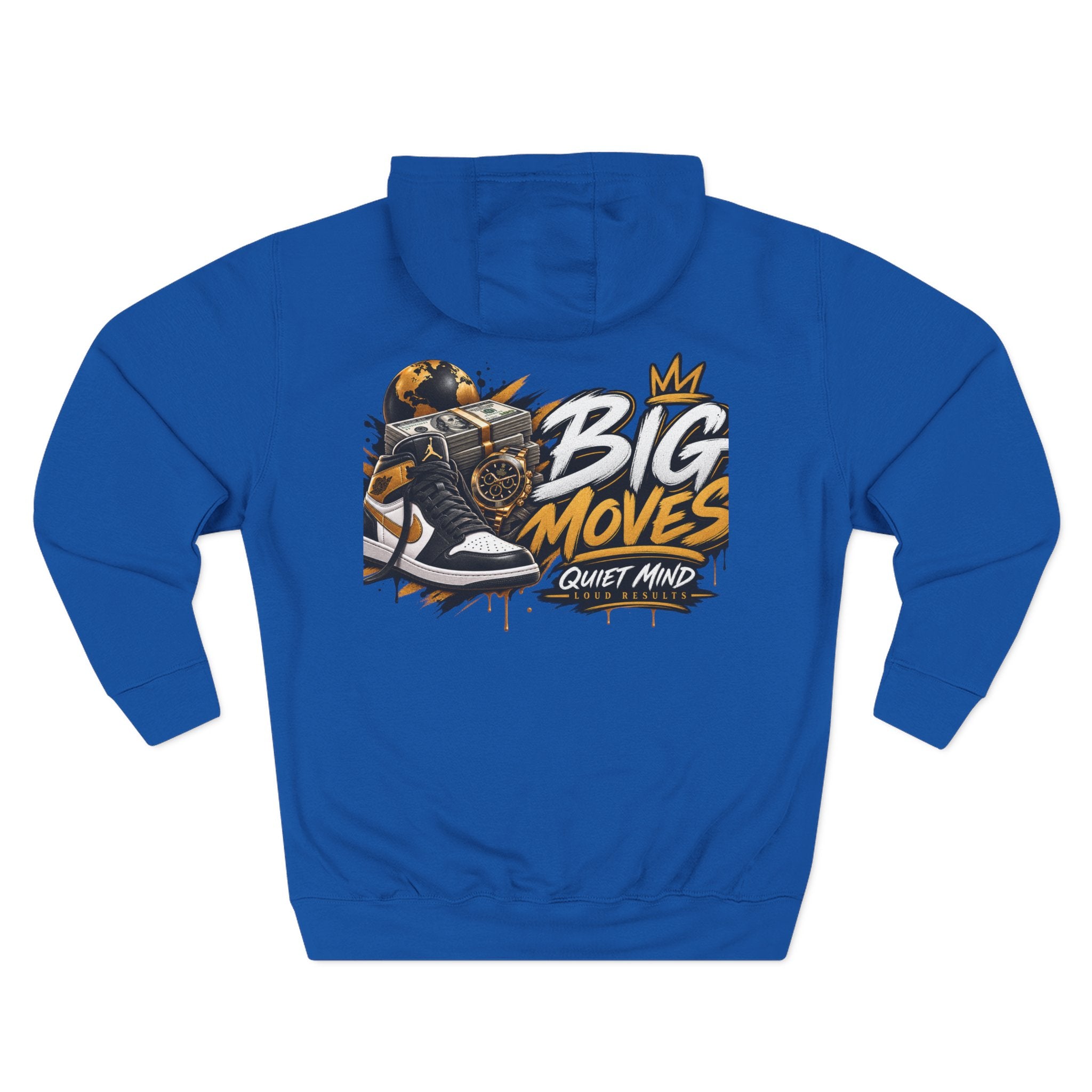 Big Moves Graphic Hoodie — 'Big Moves, Quiet Mind' Streetwear Pullover