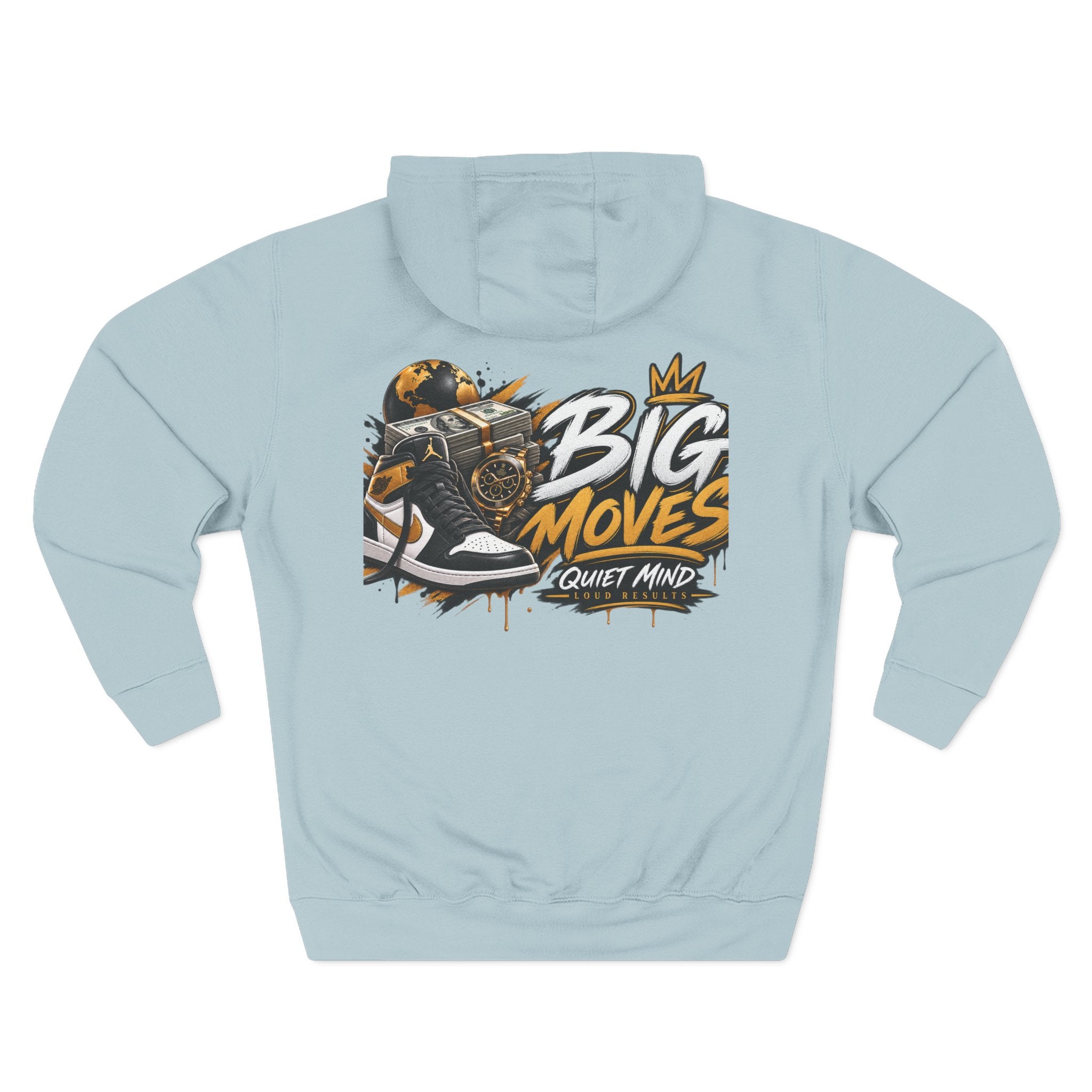 Big Moves Graphic Hoodie — 'Big Moves, Quiet Mind' Streetwear Pullover