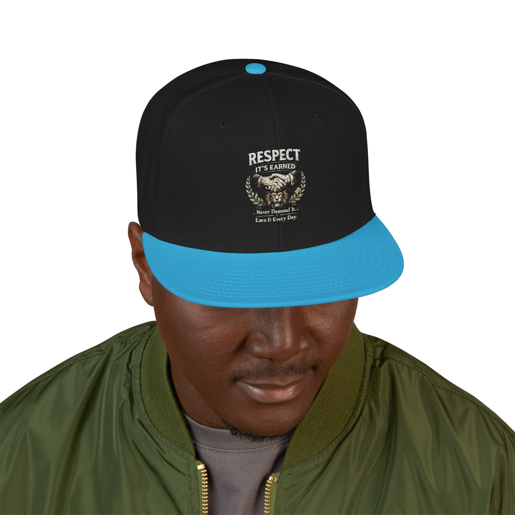 Snapback Hat - Camo Bear Embroidered Patch Cap