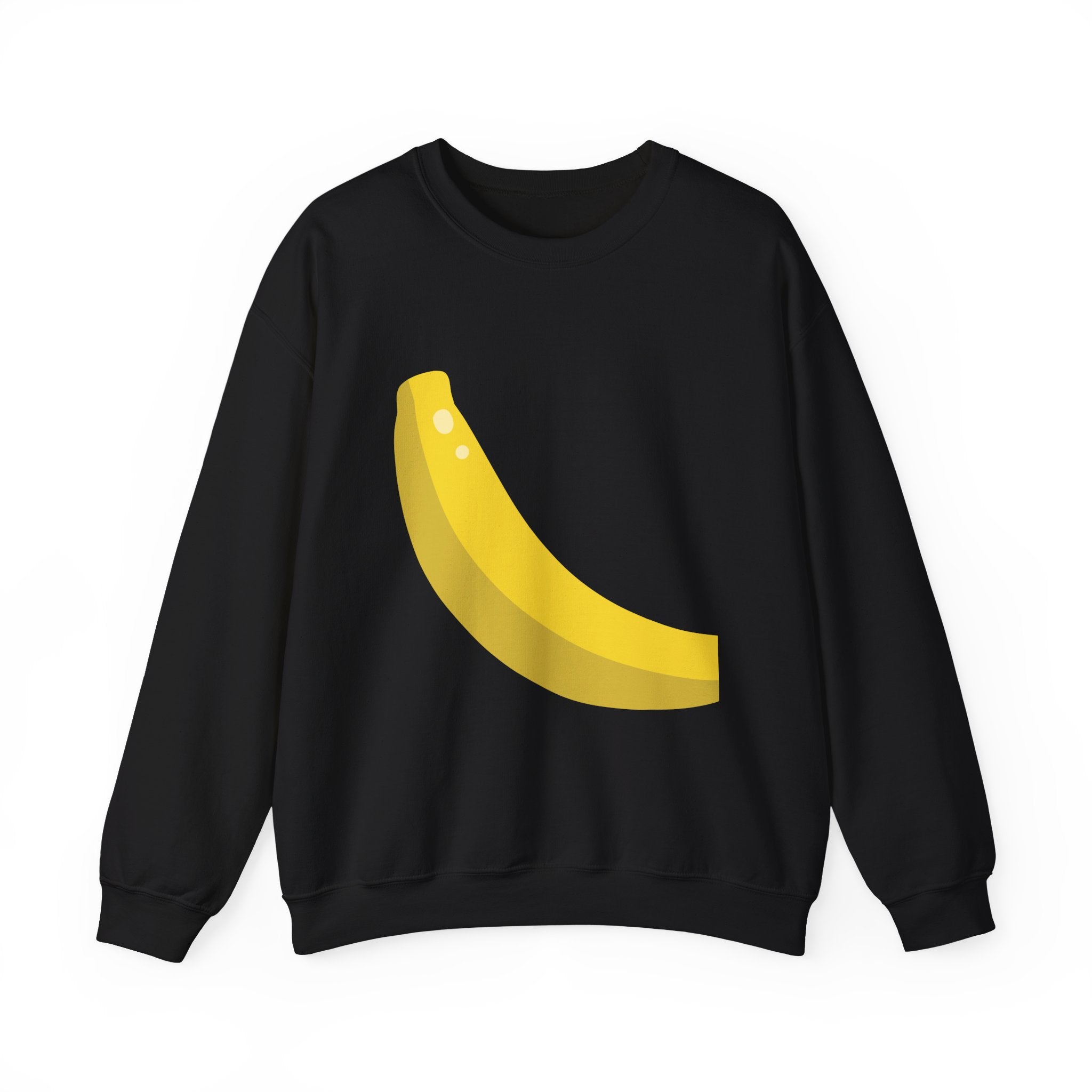 Banana Graphic Sweatshirt – Minimalist Yellow Fruit Crewneck
