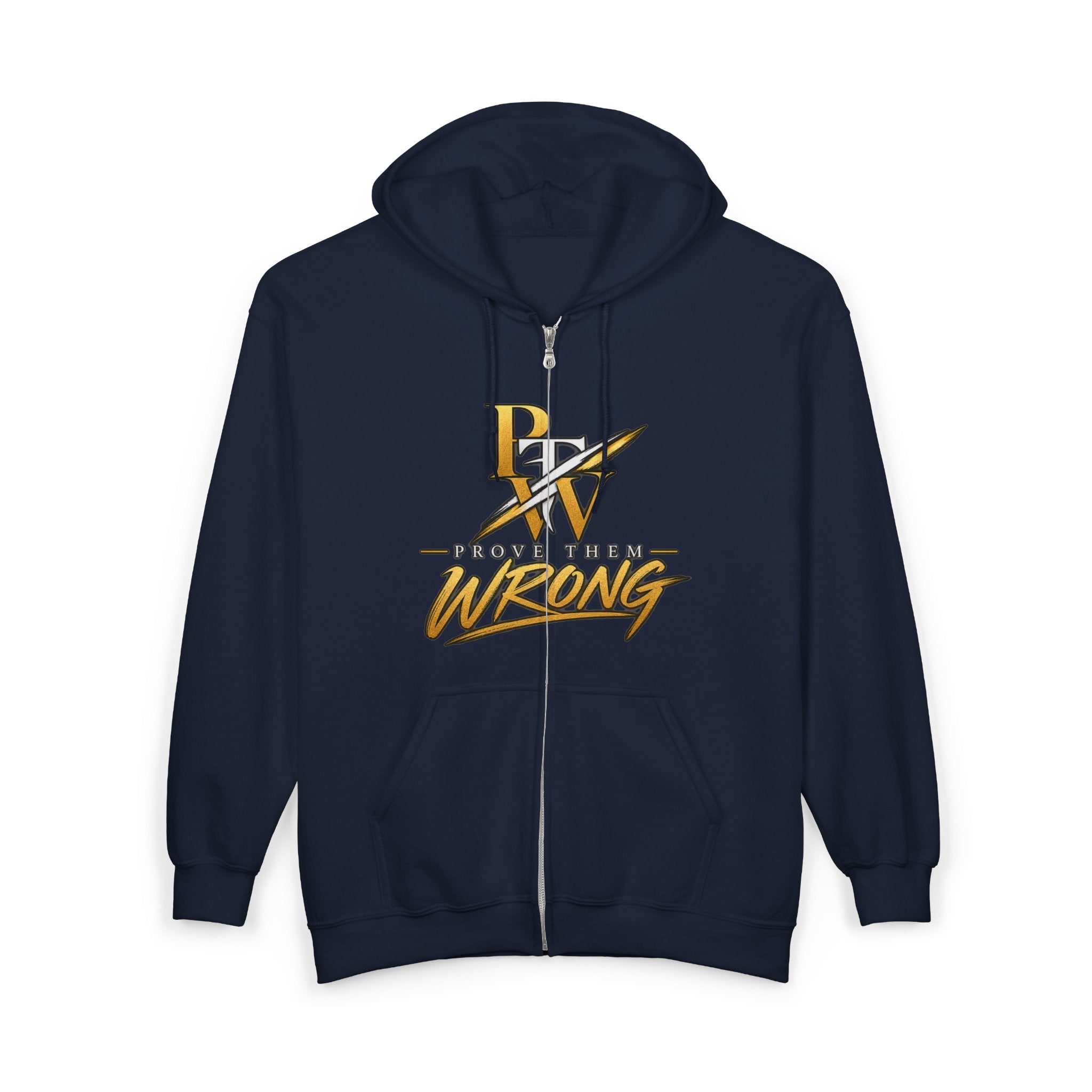 Elevate Don't Compete Full-Zip Hoodie — "Prove Them Wrong" Motivational Zip-Up