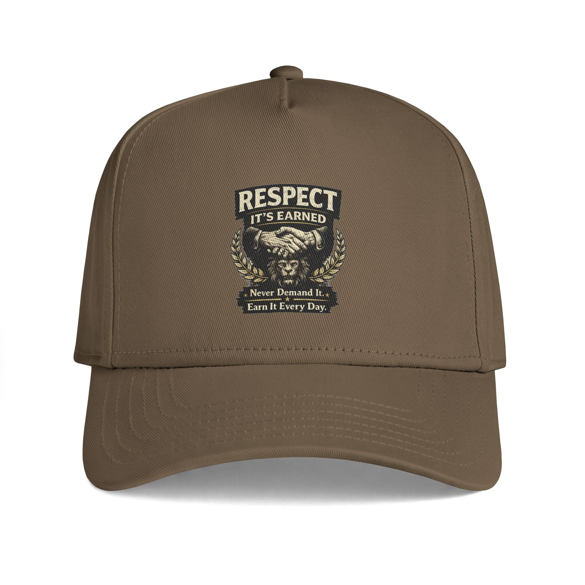 Respect It's Earned Trucker Cap — Motivational Military-Style Snapback