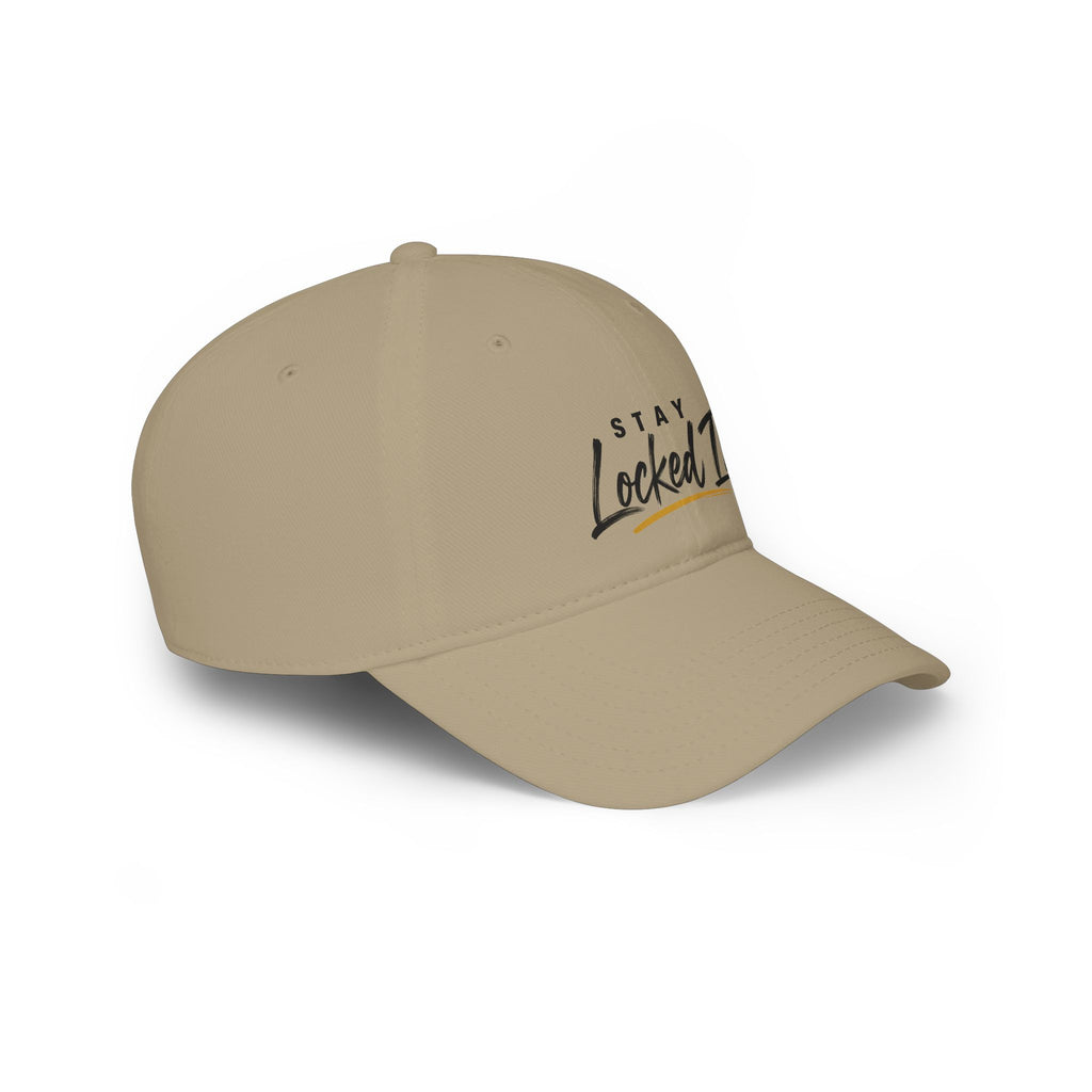 Stay Locked In Baseball Cap — Low Profile Red Dad Hat