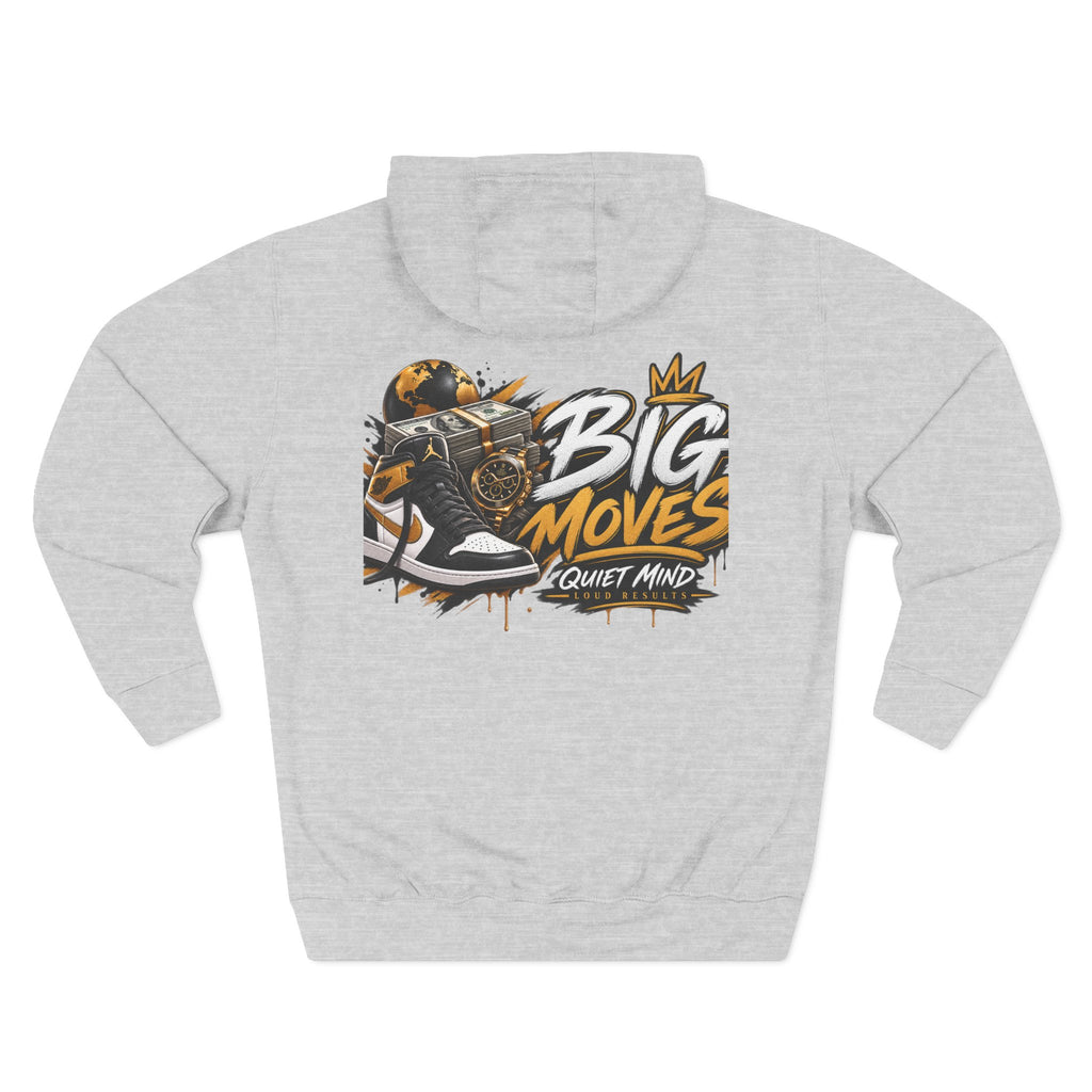 Big Moves Graphic Hoodie — 'Big Moves, Quiet Mind' Streetwear Pullover