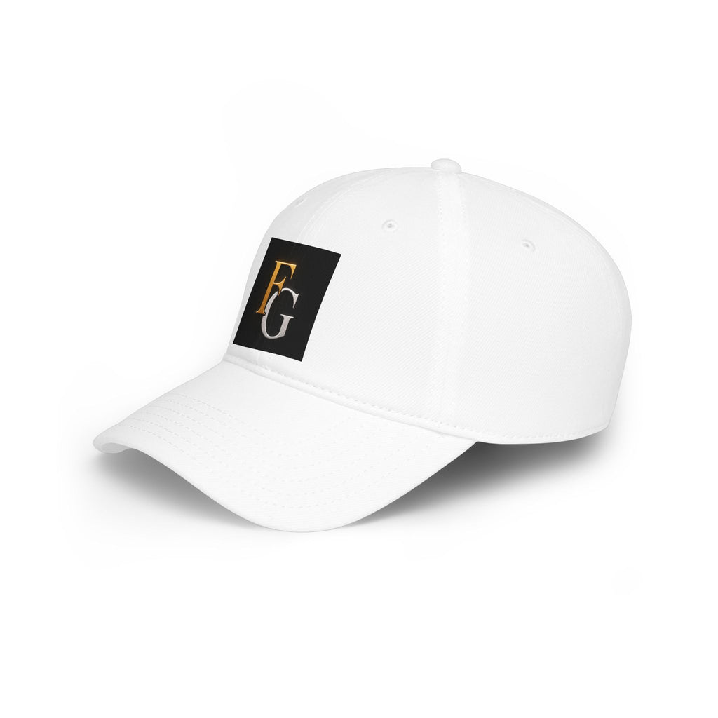FG Monogram Low Profile Baseball Cap – Embroidered Gold & Silver Initials