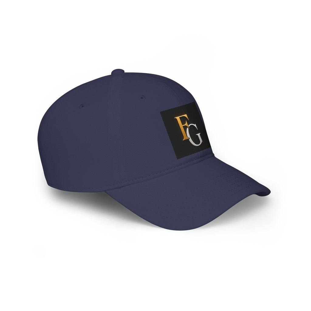 FG Monogram Low Profile Baseball Cap – Embroidered Gold & Silver Initials