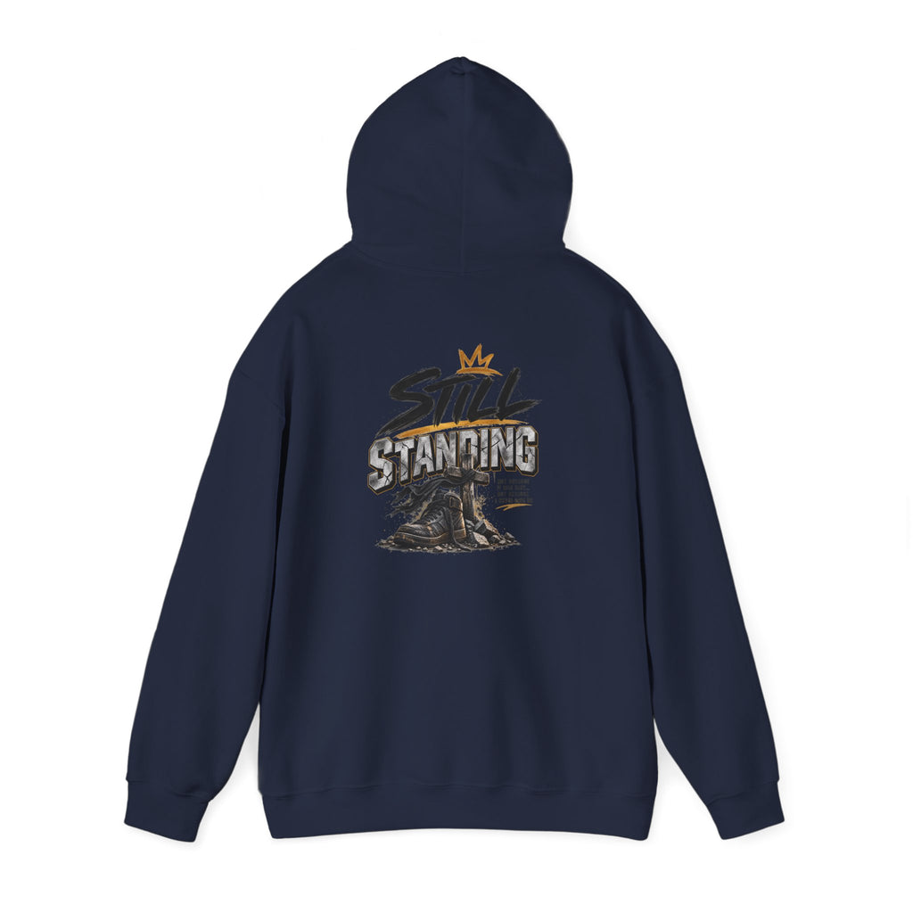 Still Standing Hoodie – Inspirational Mountain Sunrise Graphic Sweatshirt