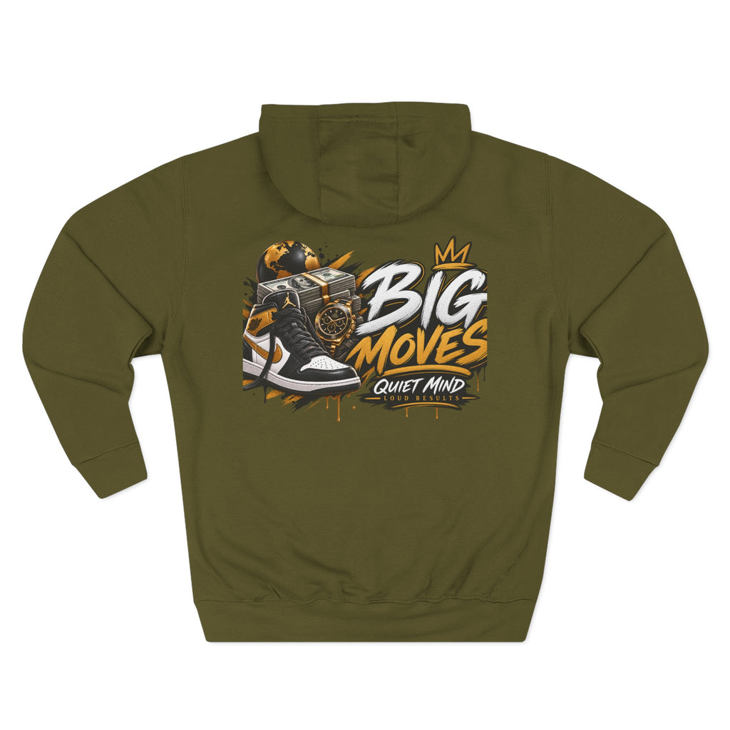 Big Moves Graphic Hoodie — 'Big Moves, Quiet Mind' Streetwear Pullover