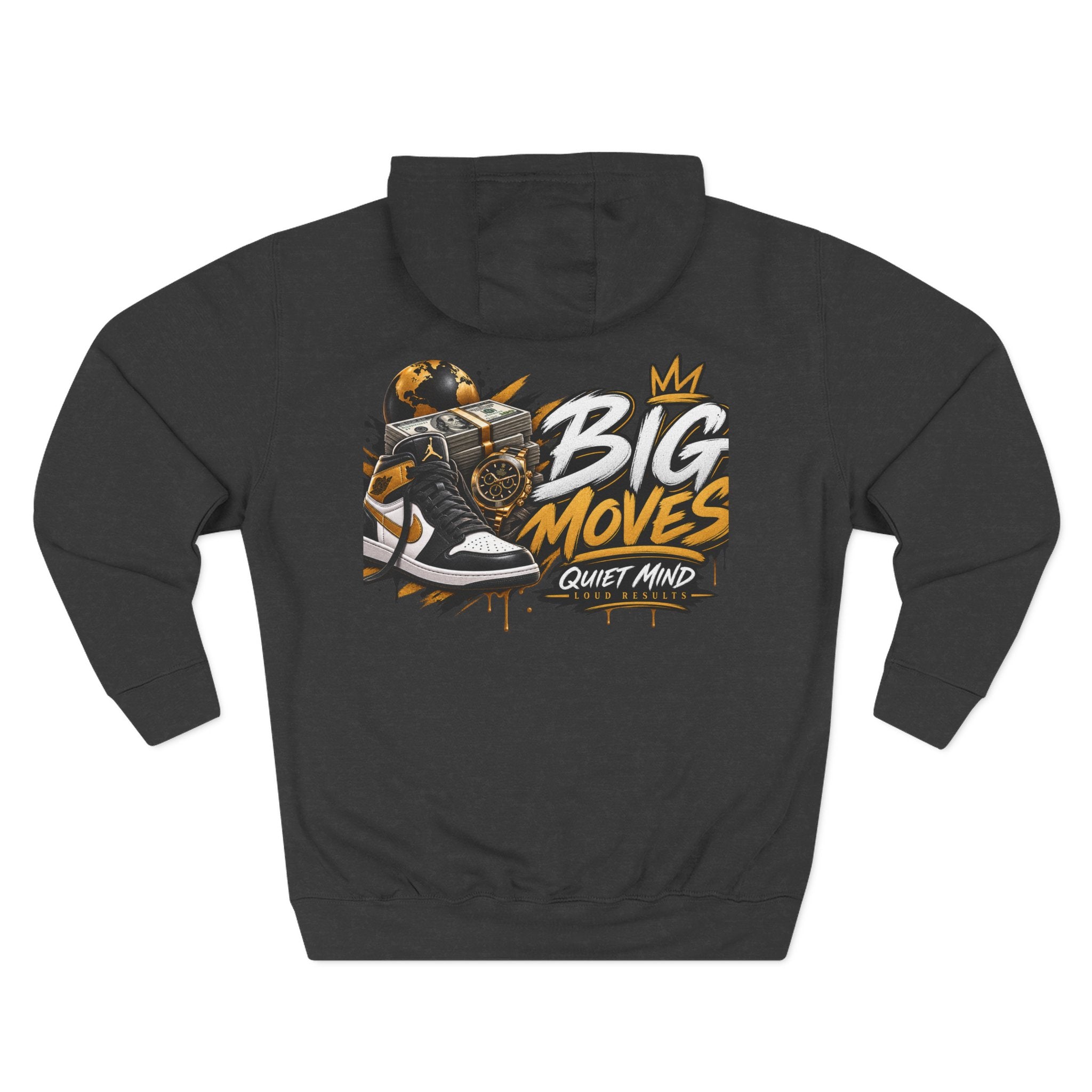 Big Moves Graphic Hoodie — 'Big Moves, Quiet Mind' Streetwear Pullover