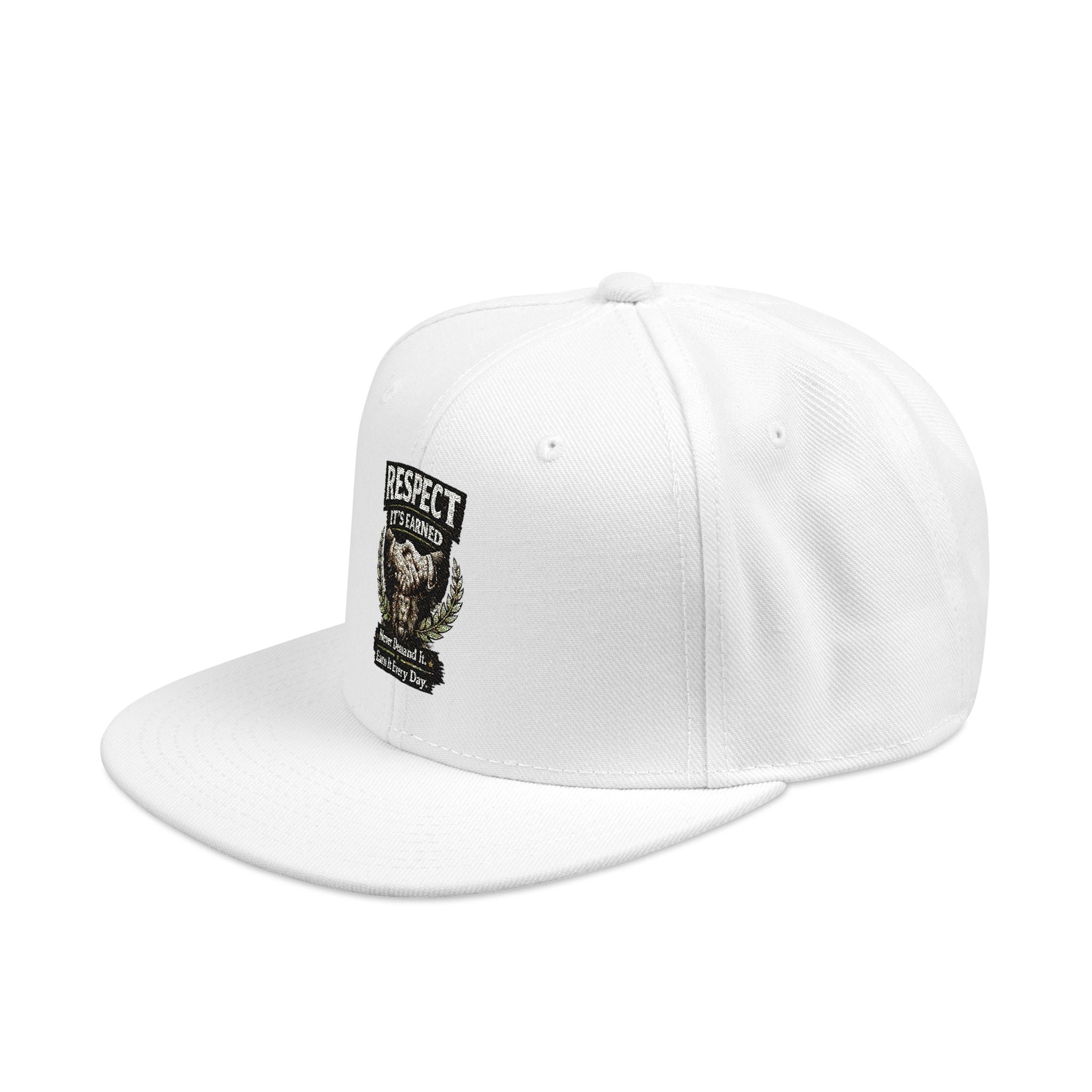 Snapback Hat - Camo Bear Embroidered Patch Cap