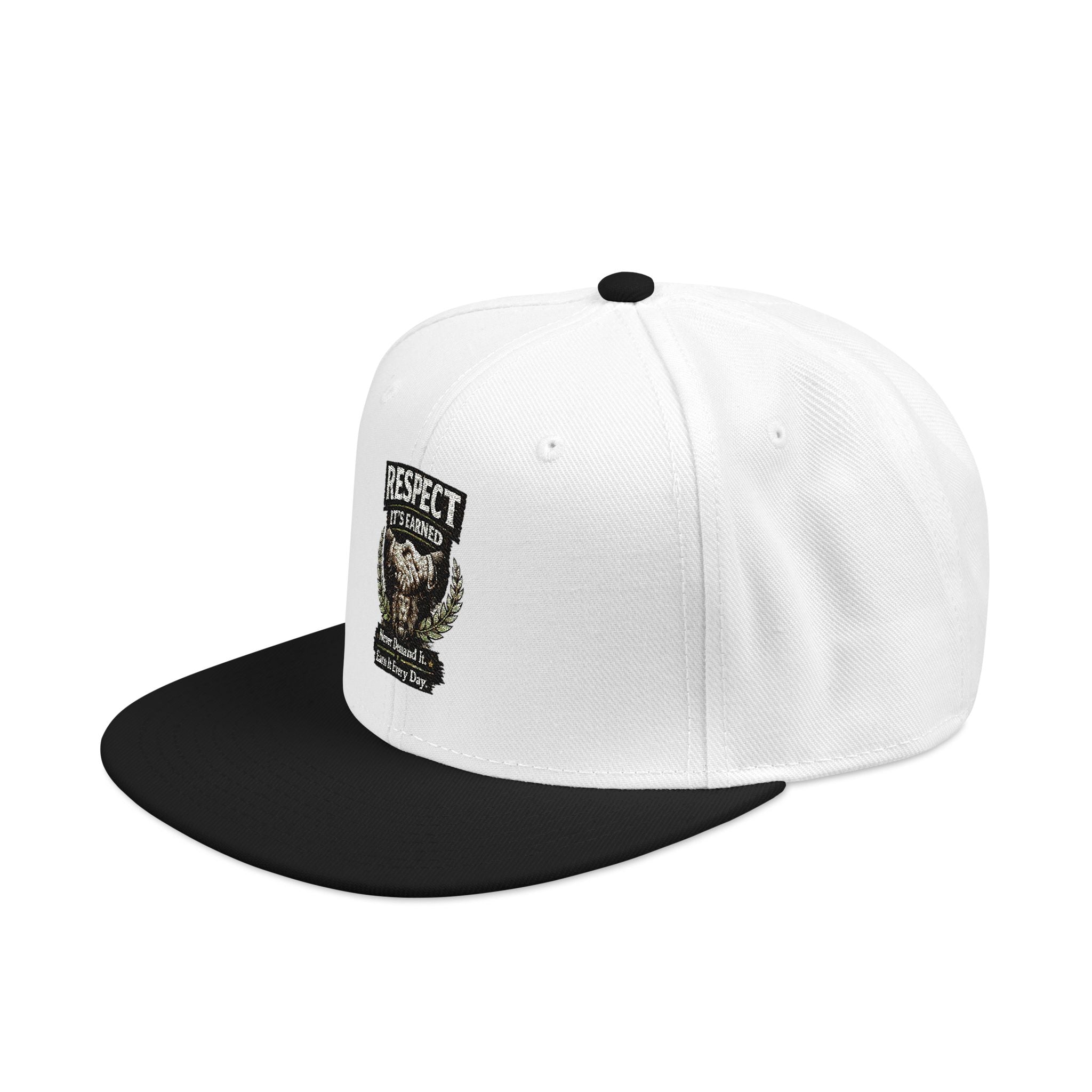 Snapback Hat - Camo Bear Embroidered Patch Cap