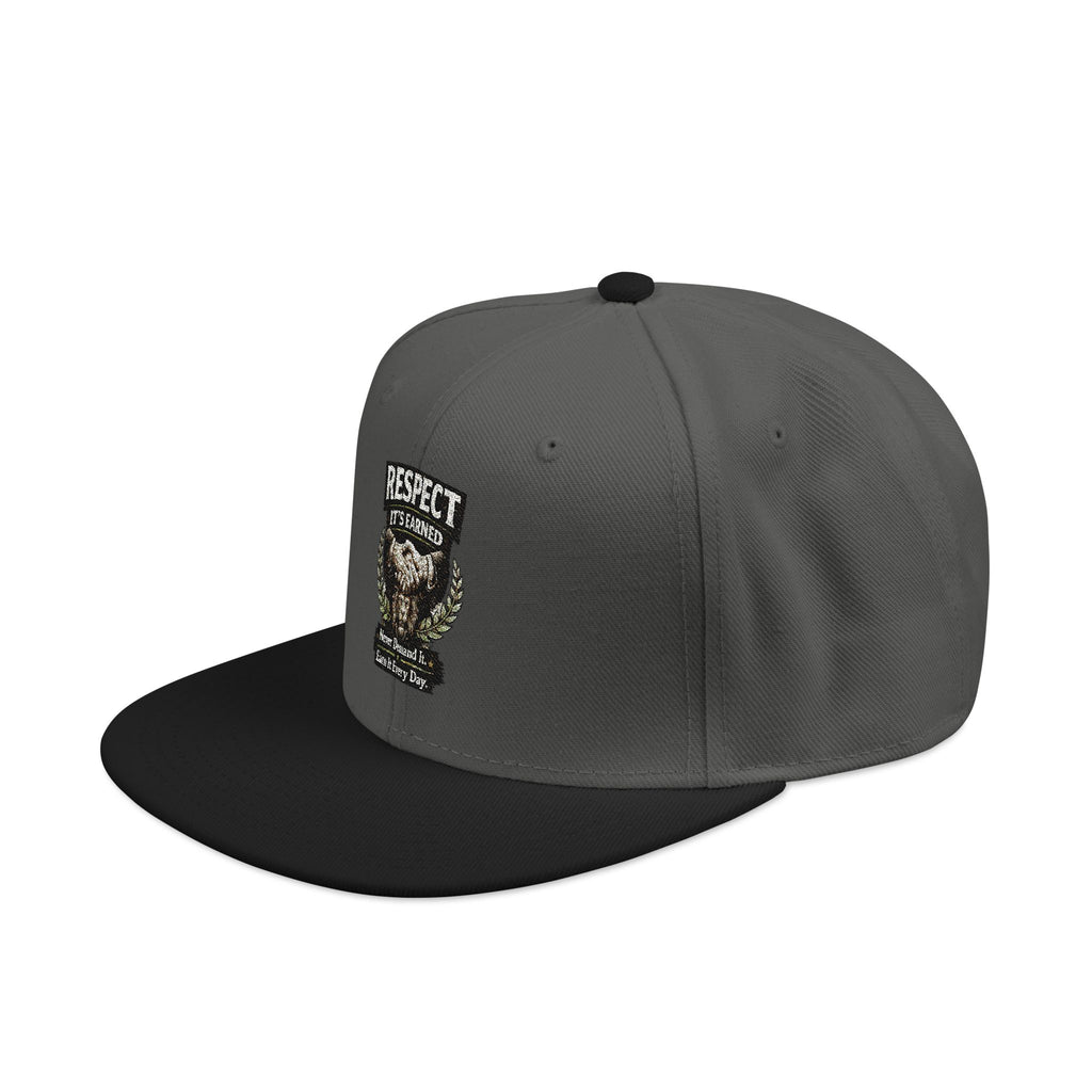 Snapback Hat - Camo Bear Embroidered Patch Cap