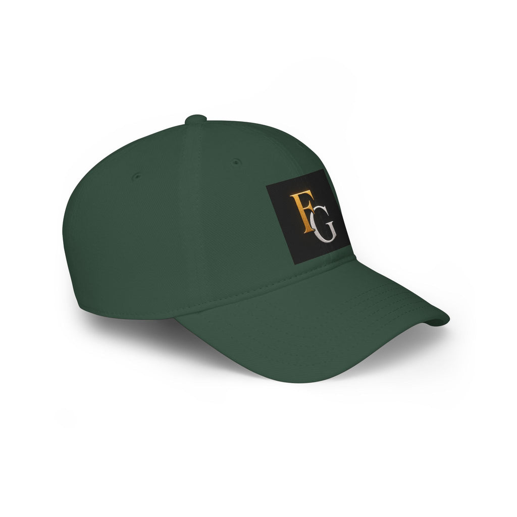 FG Monogram Low Profile Baseball Cap – Embroidered Gold & Silver Initials