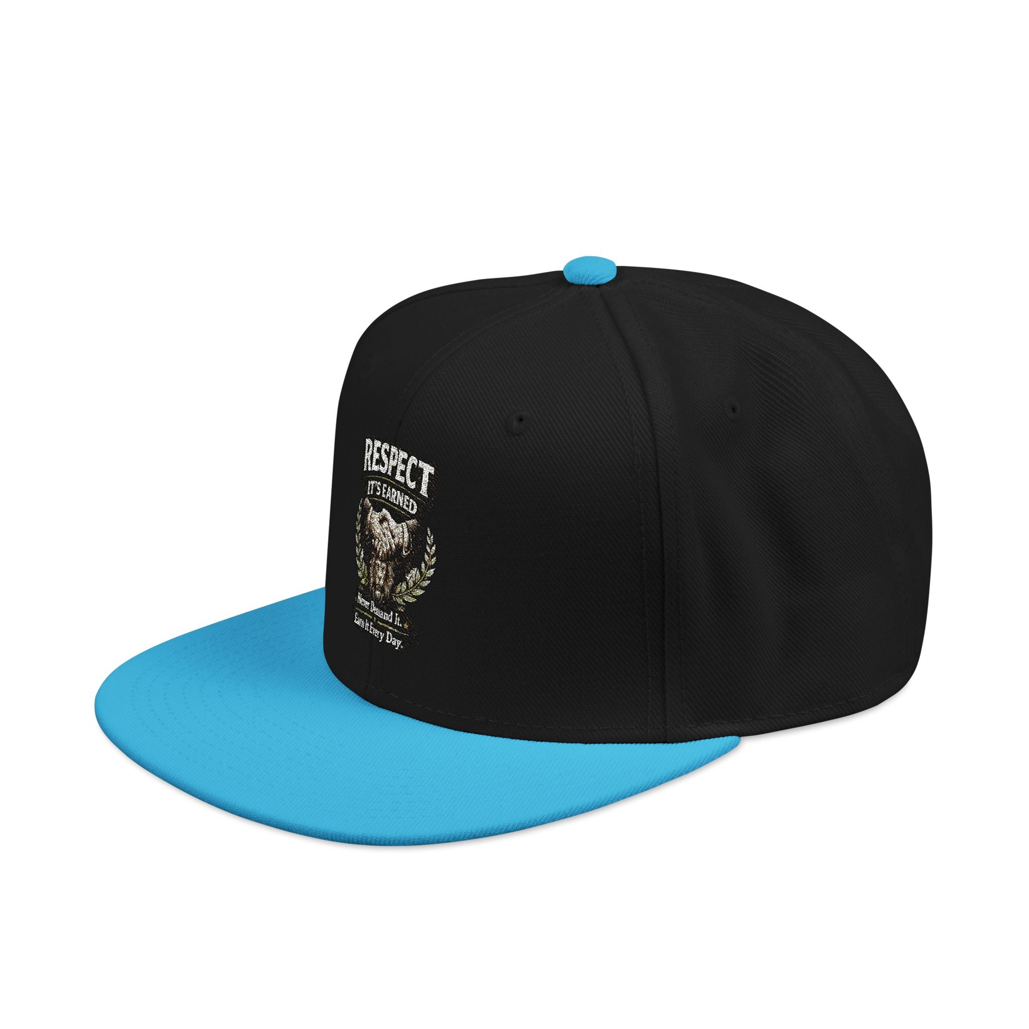 Snapback Hat - Camo Bear Embroidered Patch Cap