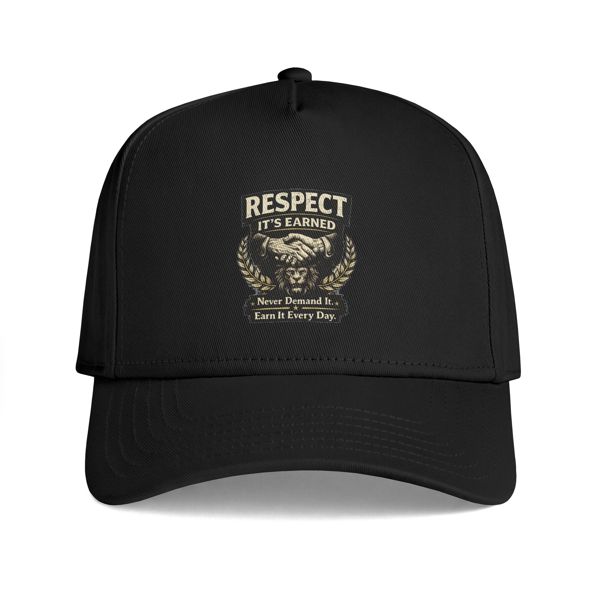 Respect It's Earned Trucker Cap — Motivational Military-Style Snapback
