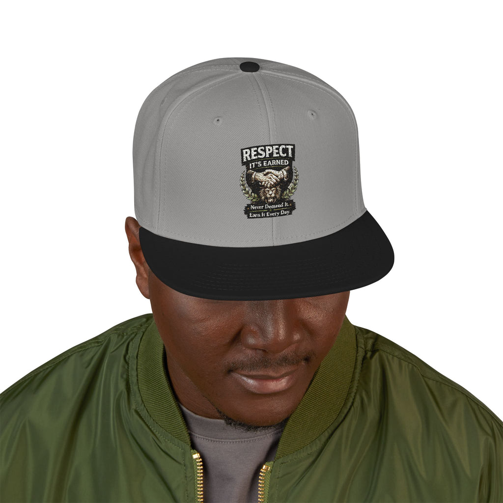 Snapback Hat - Camo Bear Embroidered Patch Cap