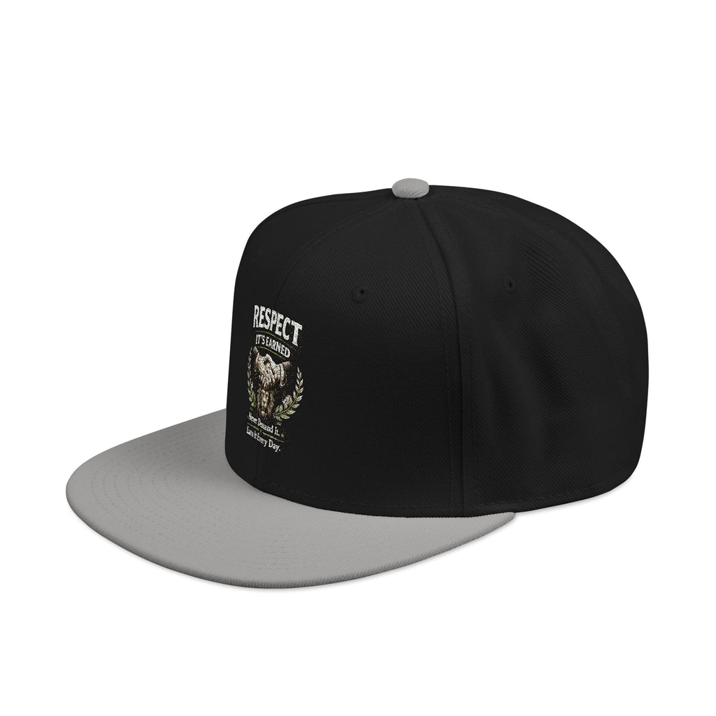 Snapback Hat - Camo Bear Embroidered Patch Cap