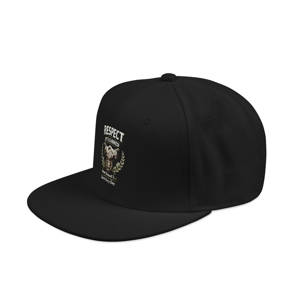 Snapback Hat - Camo Bear Embroidered Patch Cap