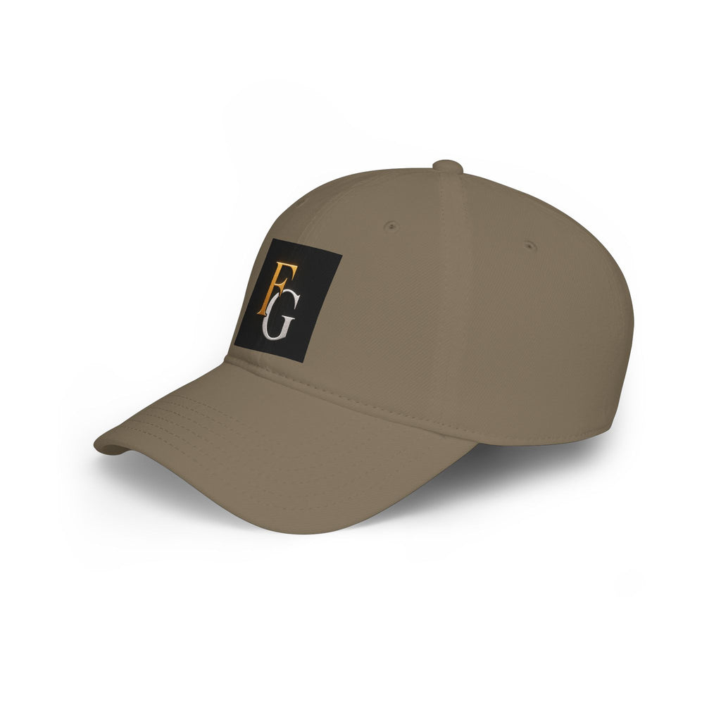 FG Monogram Low Profile Baseball Cap – Embroidered Gold & Silver Initials