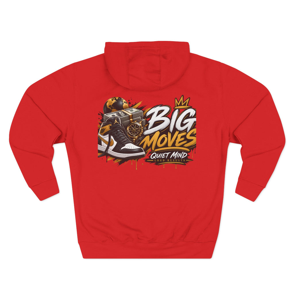 Big Moves Graphic Hoodie — 'Big Moves, Quiet Mind' Streetwear Pullover