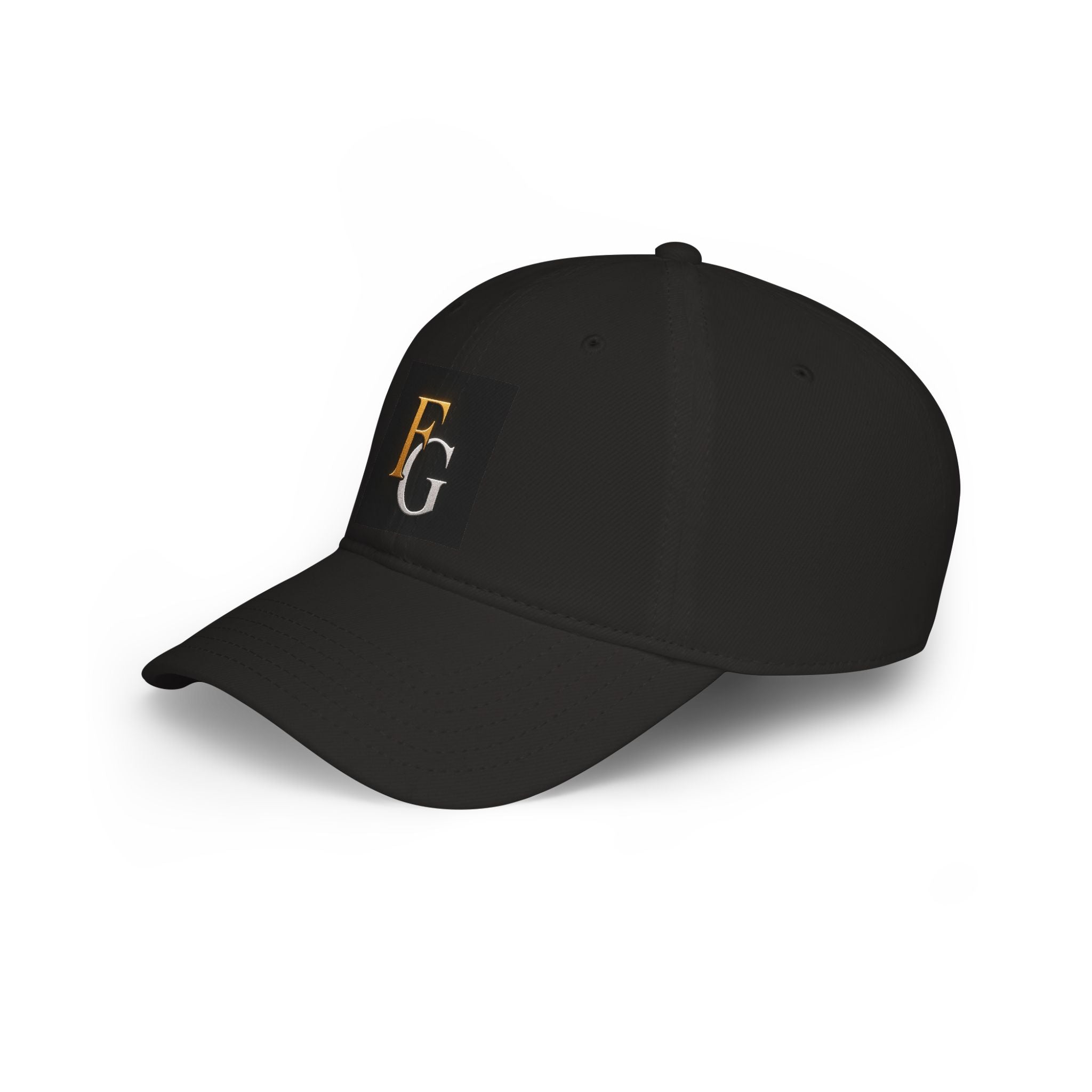 FG Monogram Low Profile Baseball Cap – Embroidered Gold & Silver Initials