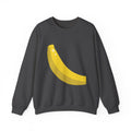 Banana Graphic Sweatshirt – Minimalist Yellow Fruit Crewneck