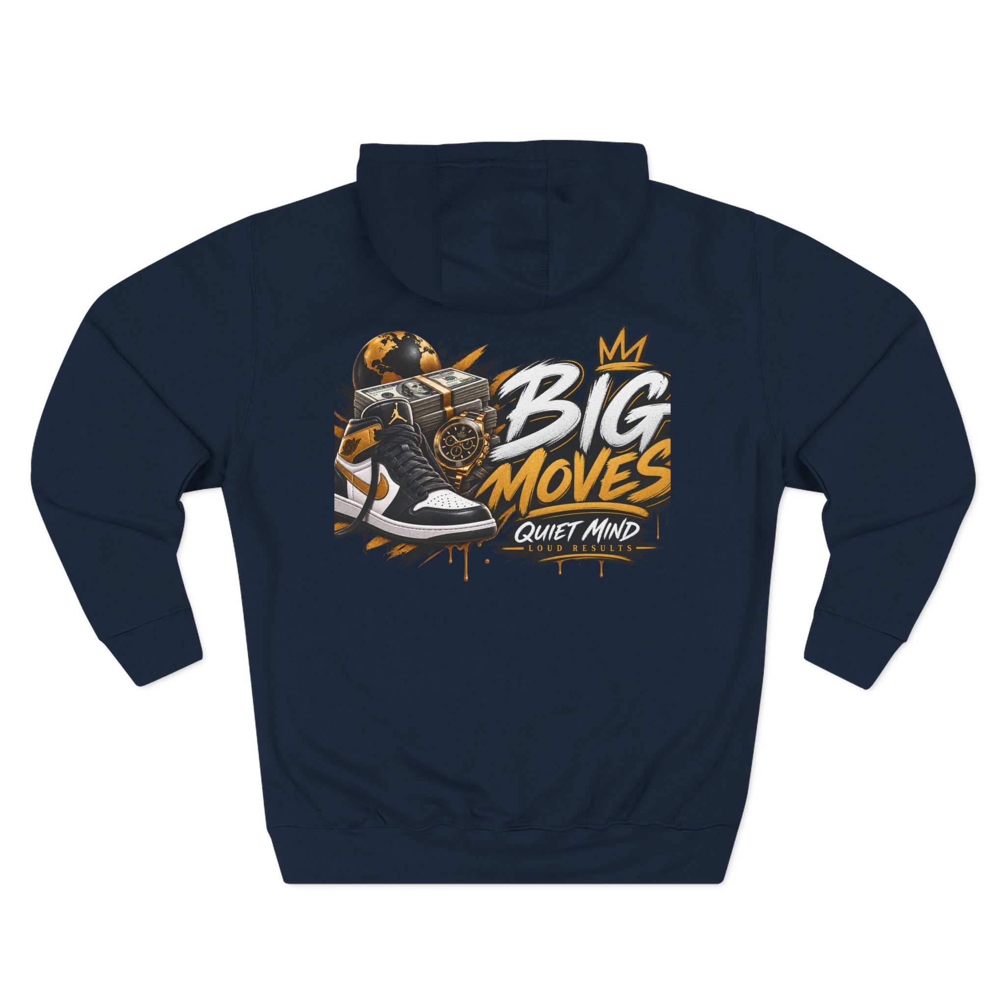 Big Moves Graphic Hoodie — 'Big Moves, Quiet Mind' Streetwear Pullover