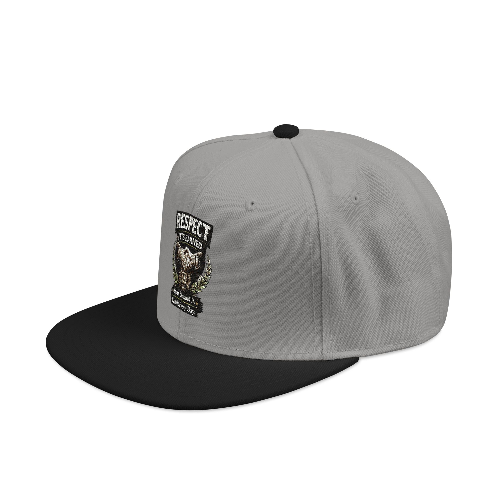 Snapback Hat - Camo Bear Embroidered Patch Cap