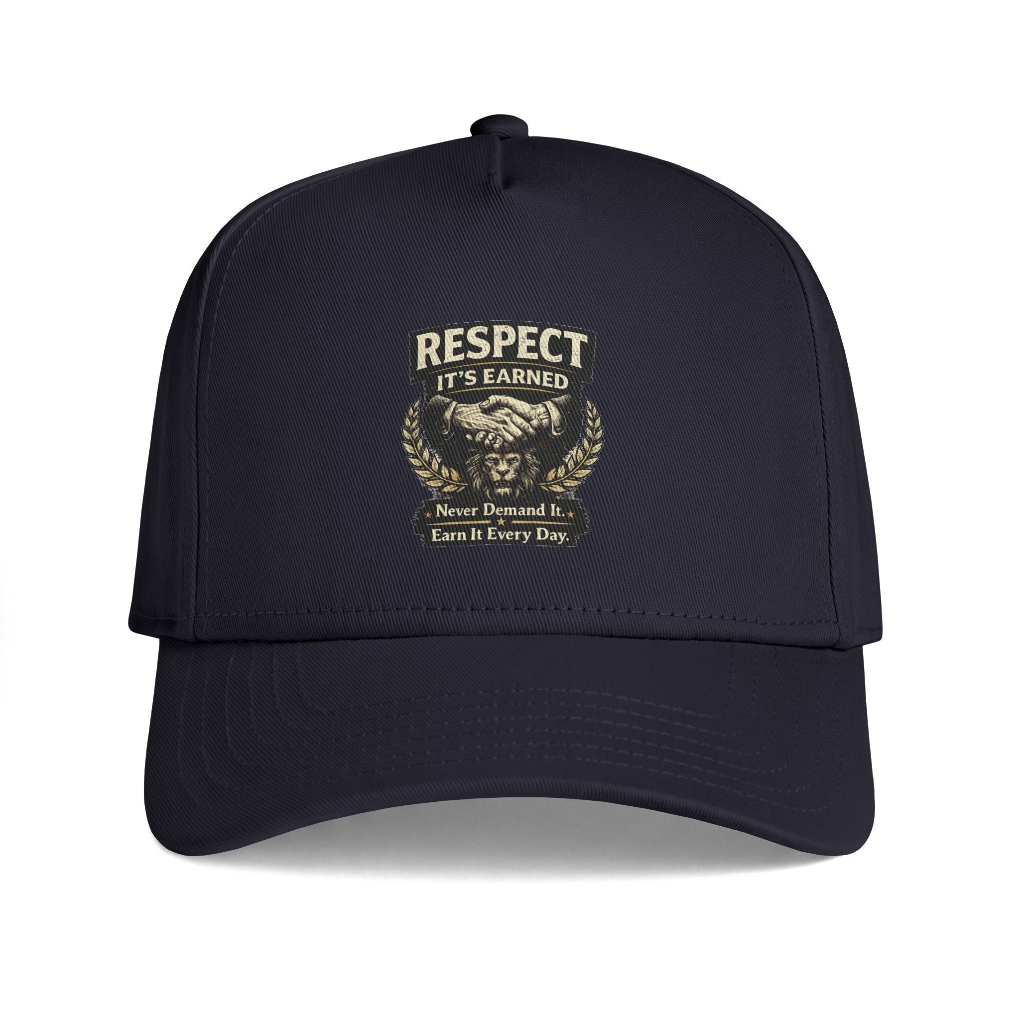 Respect It's Earned Trucker Cap — Motivational Military-Style Snapback