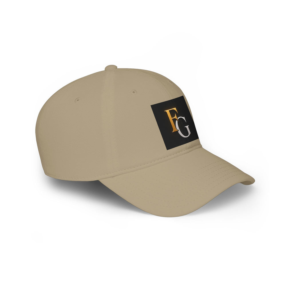 FG Monogram Low Profile Baseball Cap – Embroidered Gold & Silver Initials