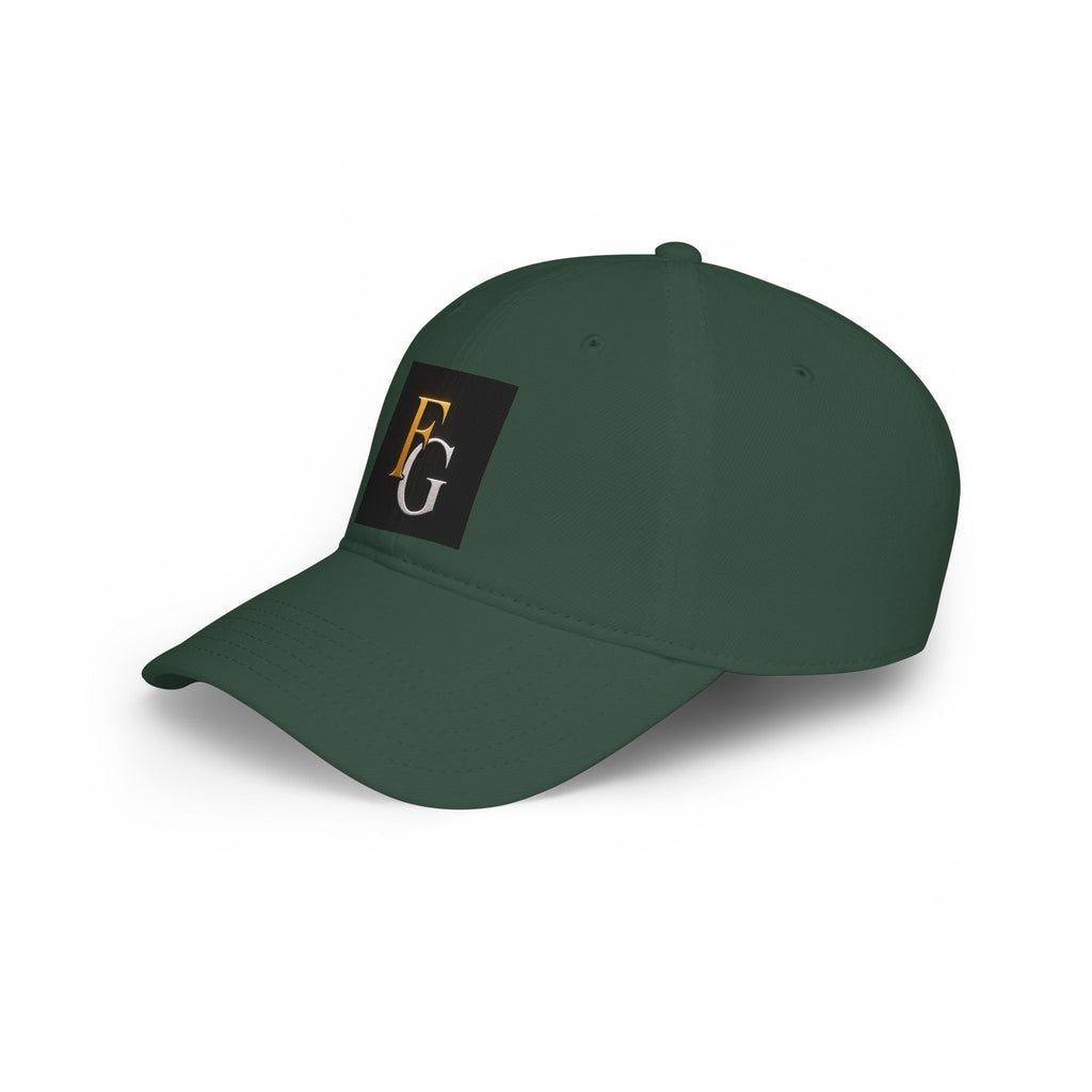 FG Monogram Low Profile Baseball Cap – Embroidered Gold & Silver Initials