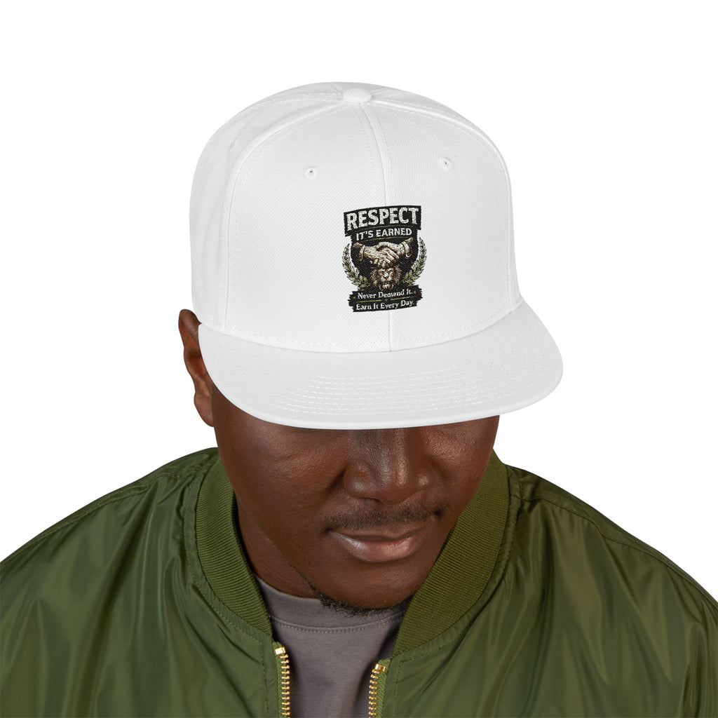 Snapback Hat - Camo Bear Embroidered Patch Cap