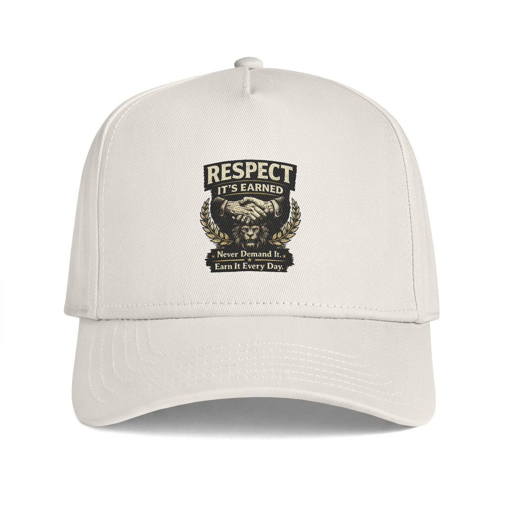 Respect It's Earned Trucker Cap — Motivational Military-Style Snapback