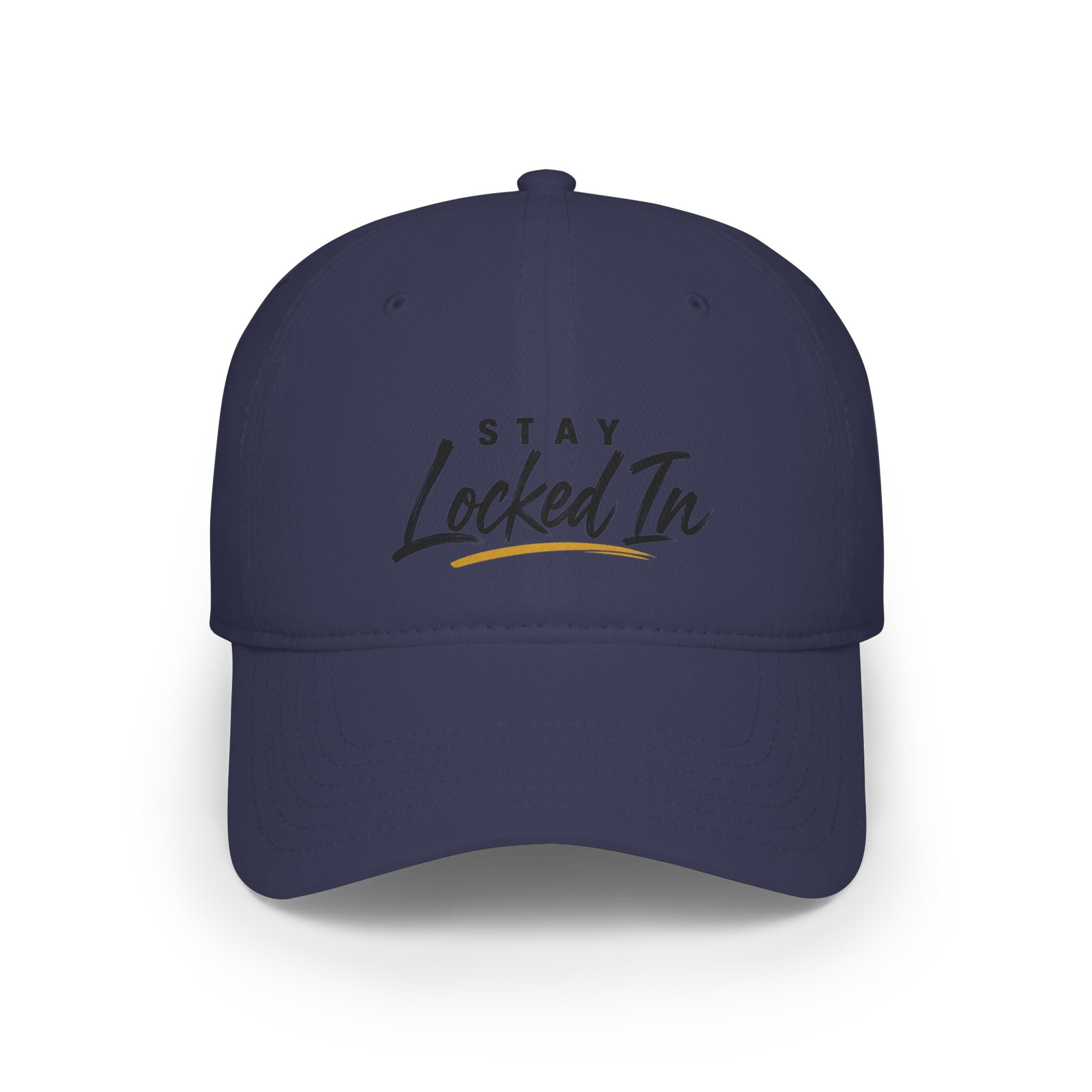 Stay Locked In Baseball Cap — Low Profile Red Dad Hat