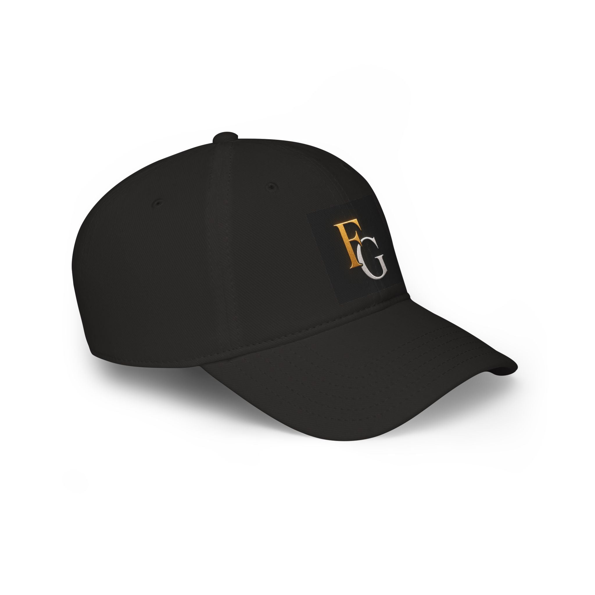 FG Monogram Low Profile Baseball Cap – Embroidered Gold & Silver Initials