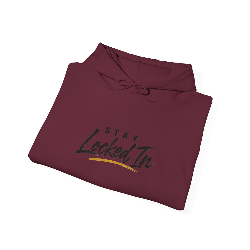 Stay Locked In Hoodie — "Big Dreams, Small Steps" Motivational Graphic Hoodie