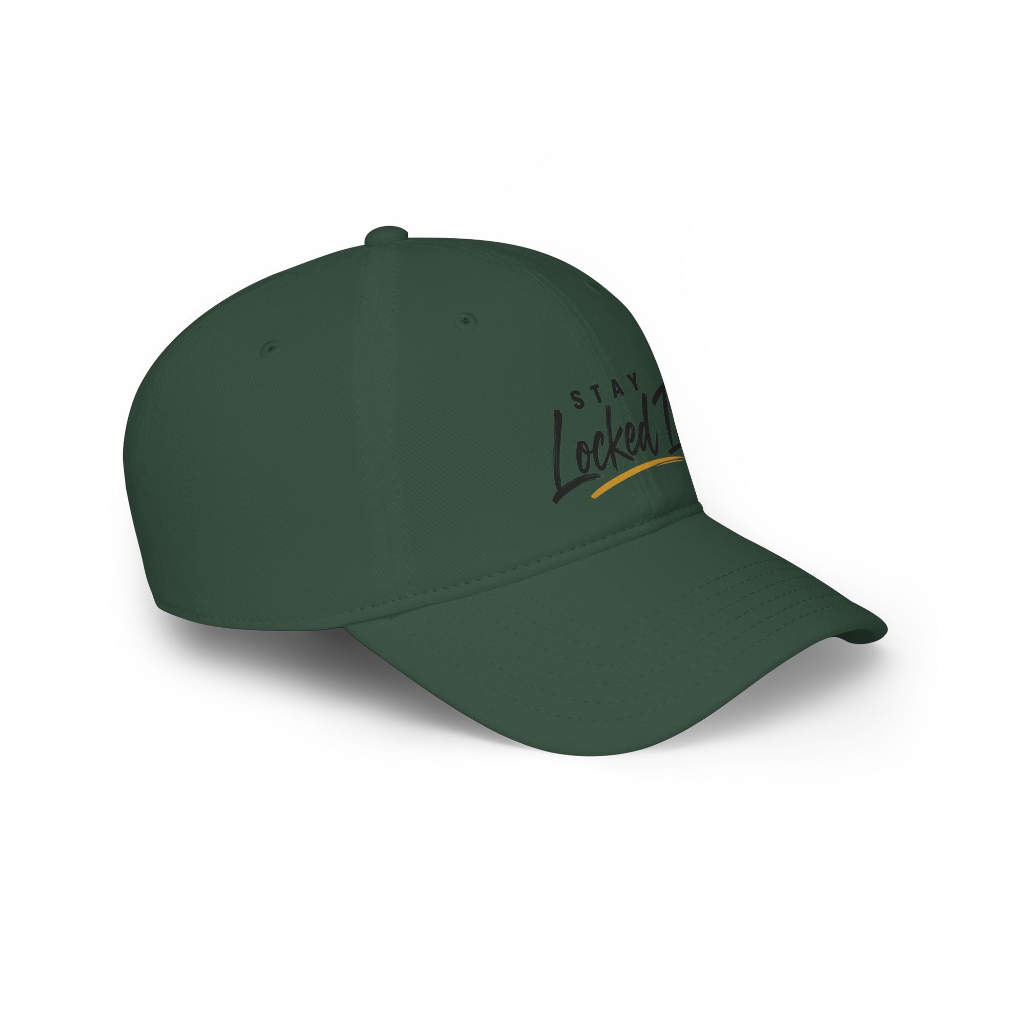 Stay Locked In Baseball Cap — Low Profile Red Dad Hat
