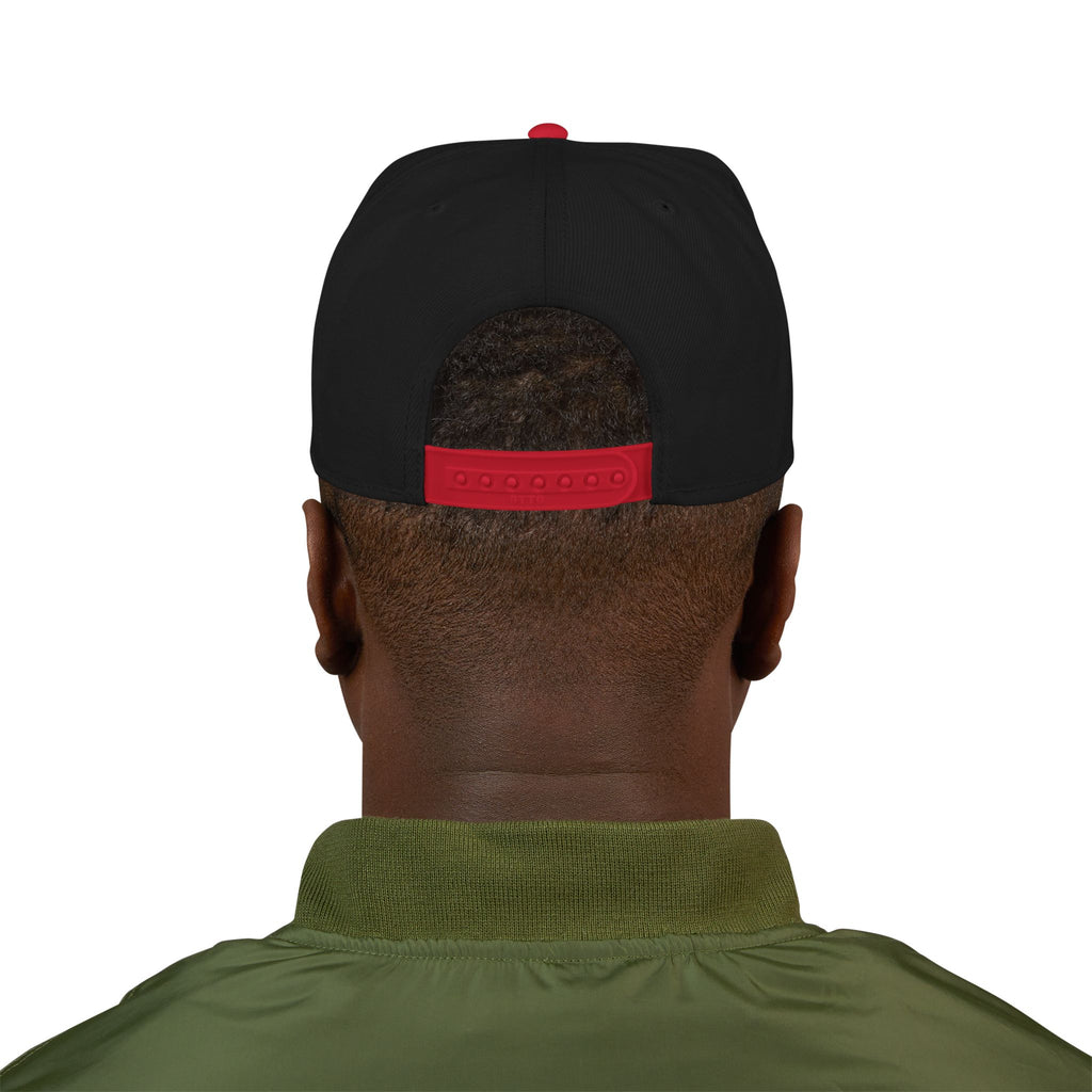 Snapback Hat - Camo Bear Embroidered Patch Cap