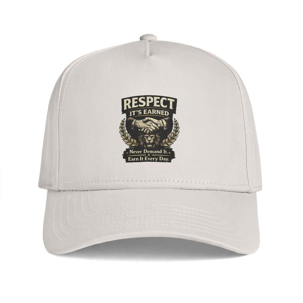 Respect It's Earned Trucker Cap — Motivational Military-Style Snapback