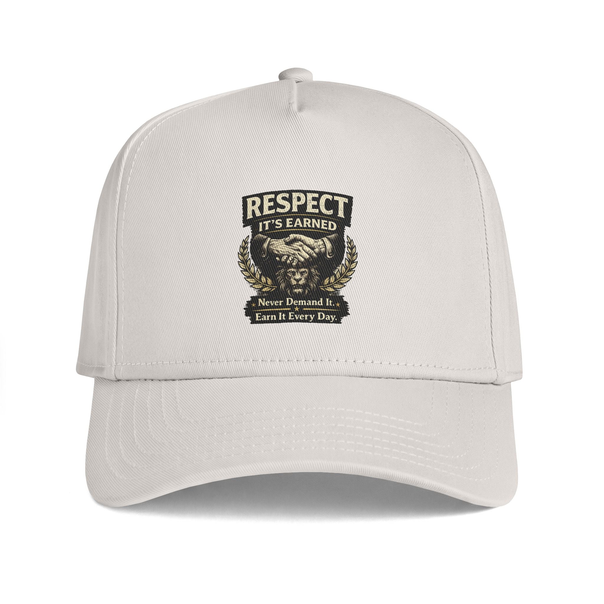 Respect It's Earned Trucker Cap — Motivational Military-Style Snapback